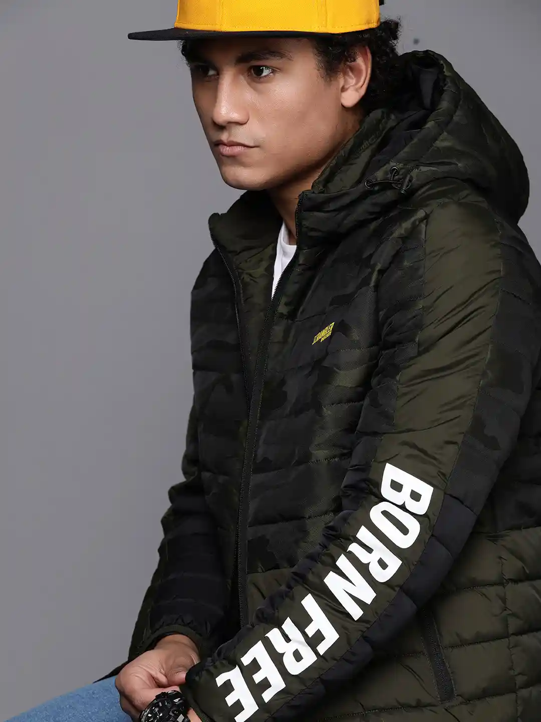 Buy Ducati x Scrambler Men Camouflage Padded Jacket - Jackets for