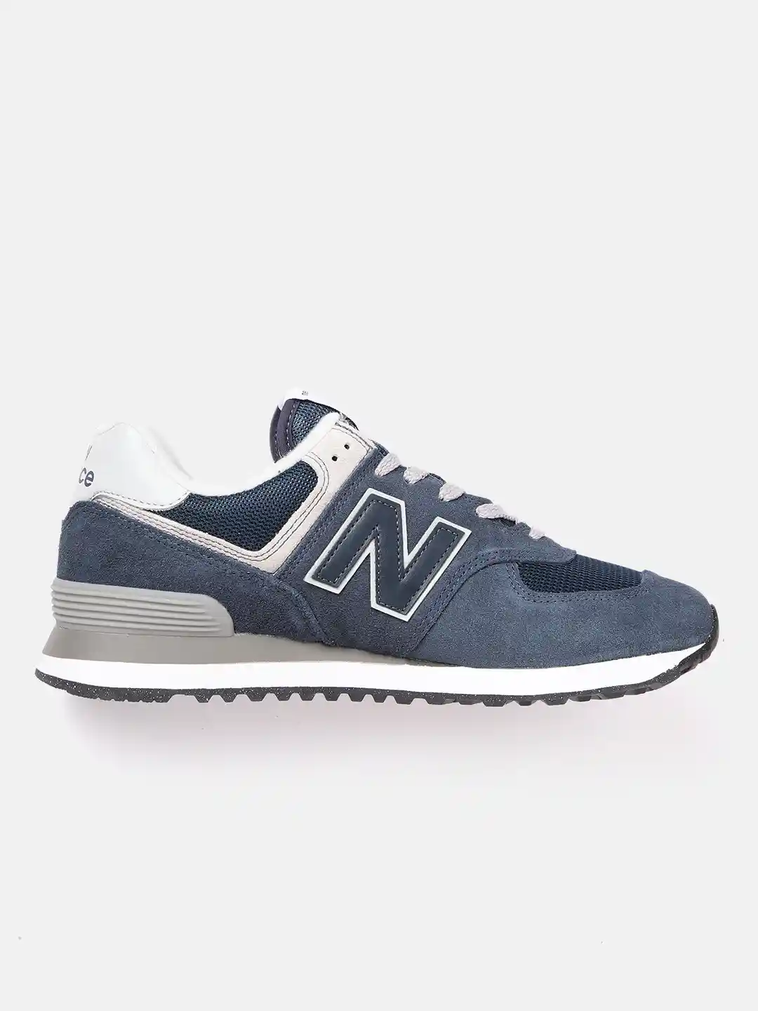Buy New Balance Men 574 Navy Blue Woven Design Sneakers - Casual