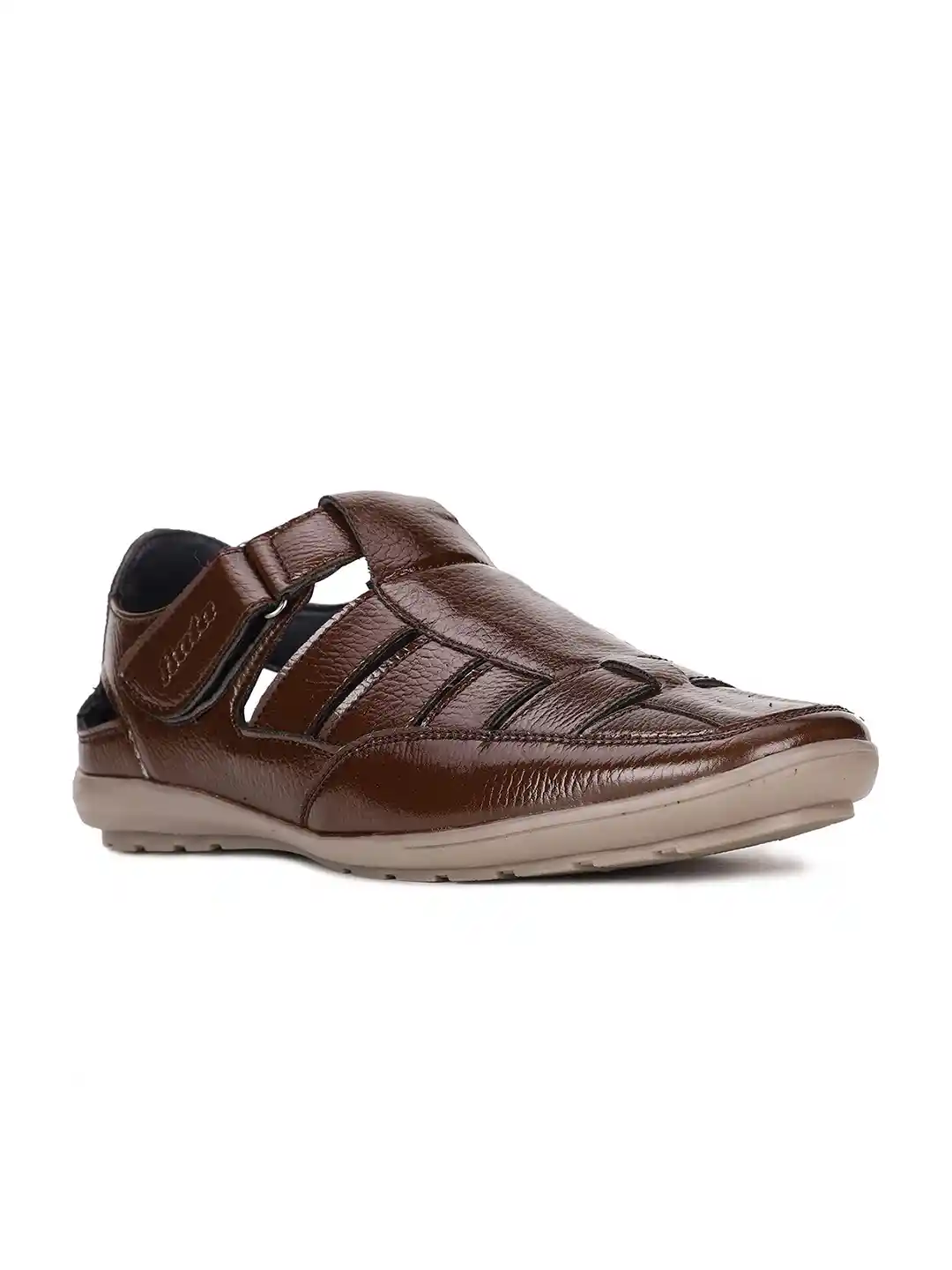 Buy Bata Men Brown Solid Shoe-Style Sandals Sandals for Men