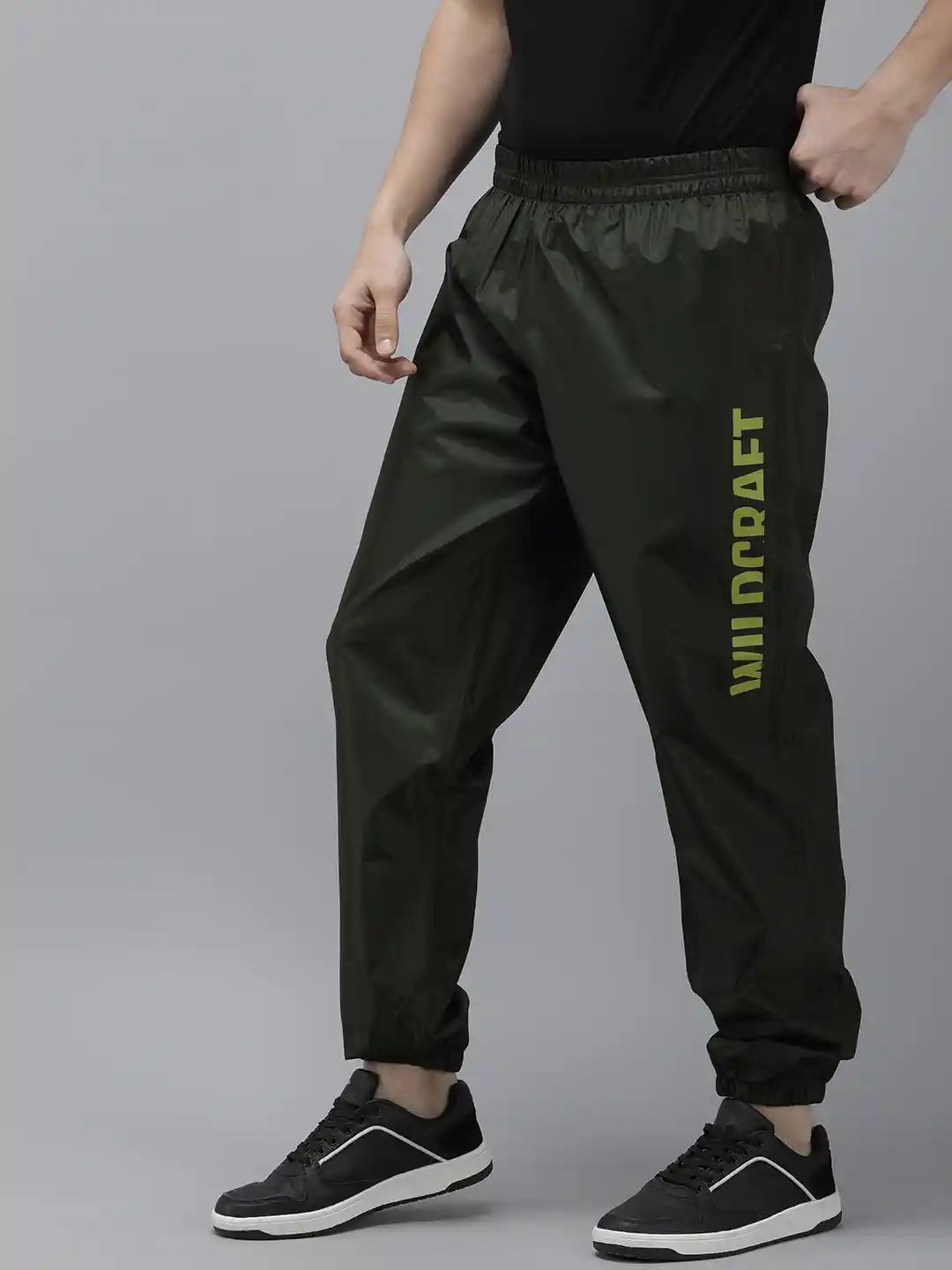 Buy Wildcraft Men Waterproof Solid Rain Jogger Rain Trousers for