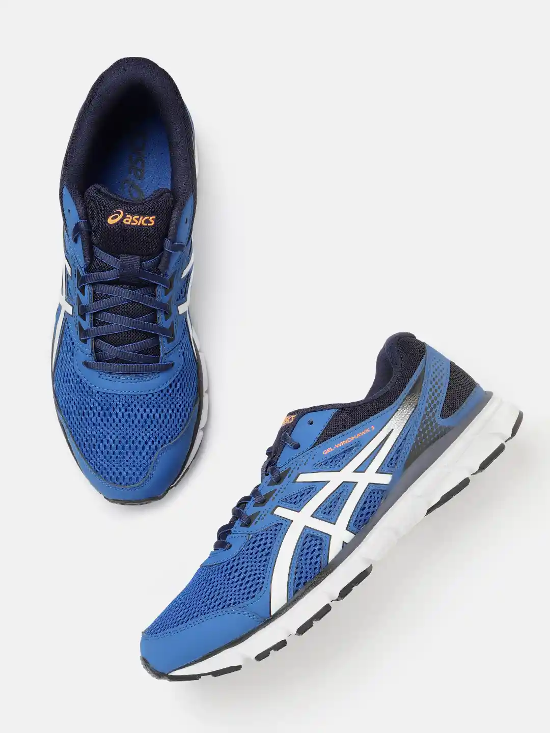 Buy ASICS Men Blue White Woven Design Gel-Windhawk Running