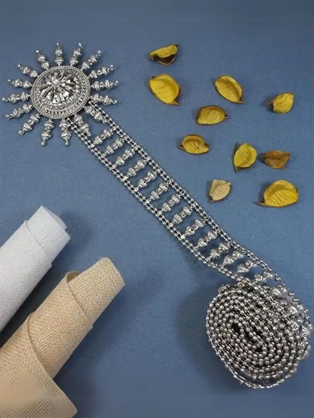 Buy I Jewels Silver-Plated Metal Adjustable Kamarband Saree