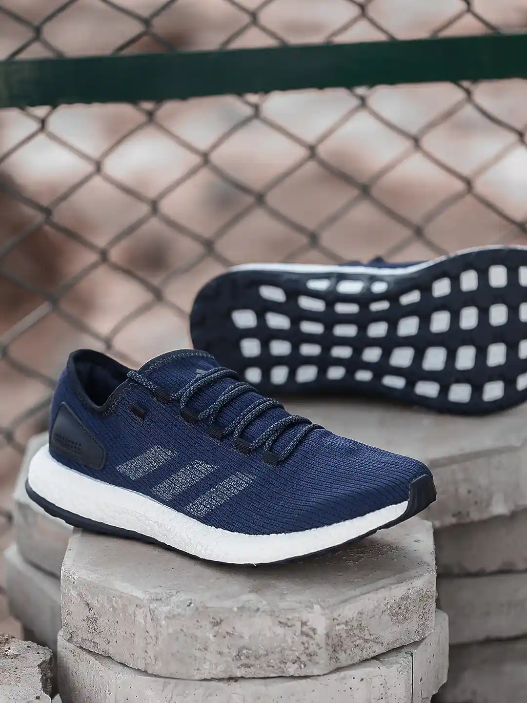 Buy ADIDAS Men Navy Blue PUREBOOST Running Shoes Sports Shoes - Main Image