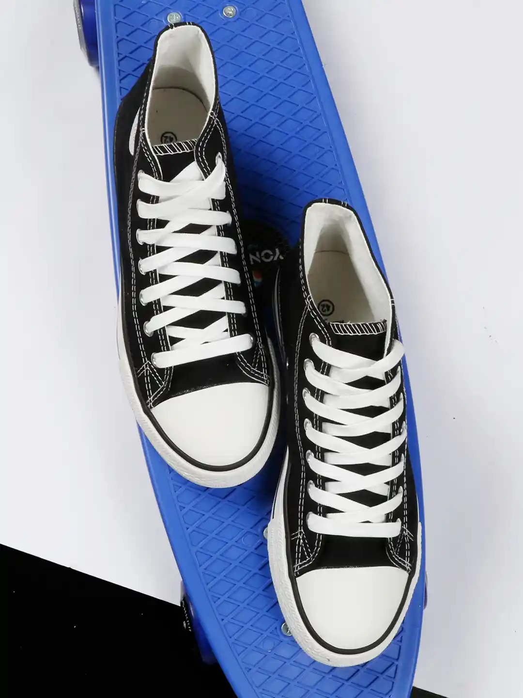 MOZAFIA Men Canvas Lace-up Casual High Top Sneakers