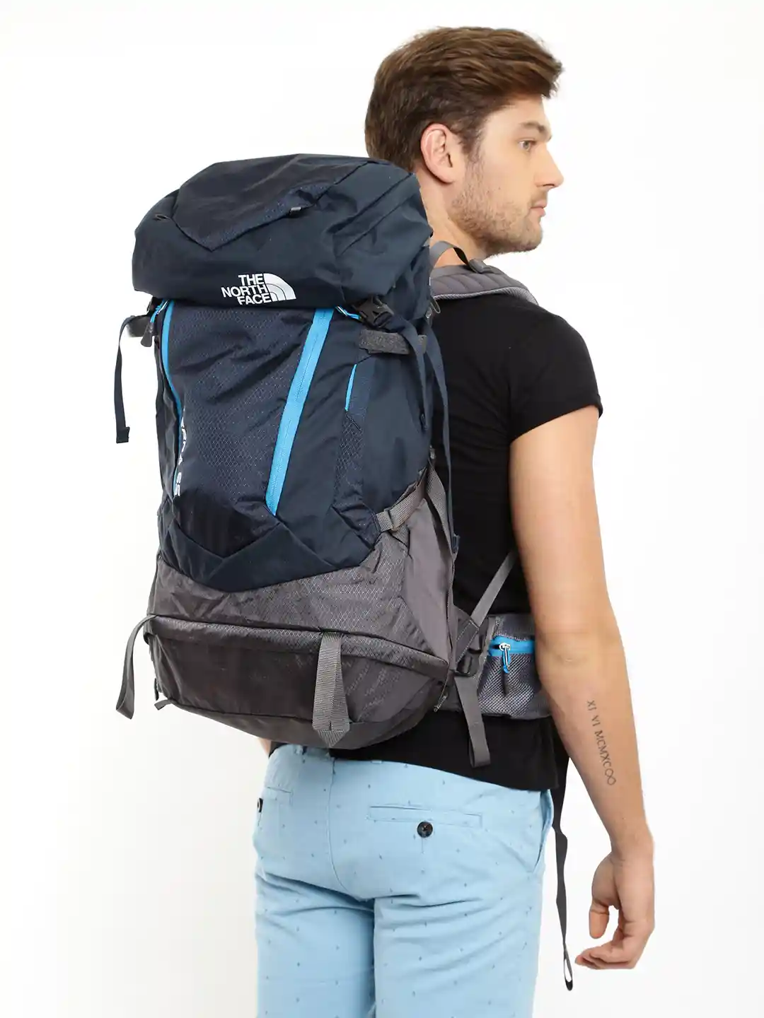 Buy The North Face Unisex Navy Blue Grey Terra 65 Patterned