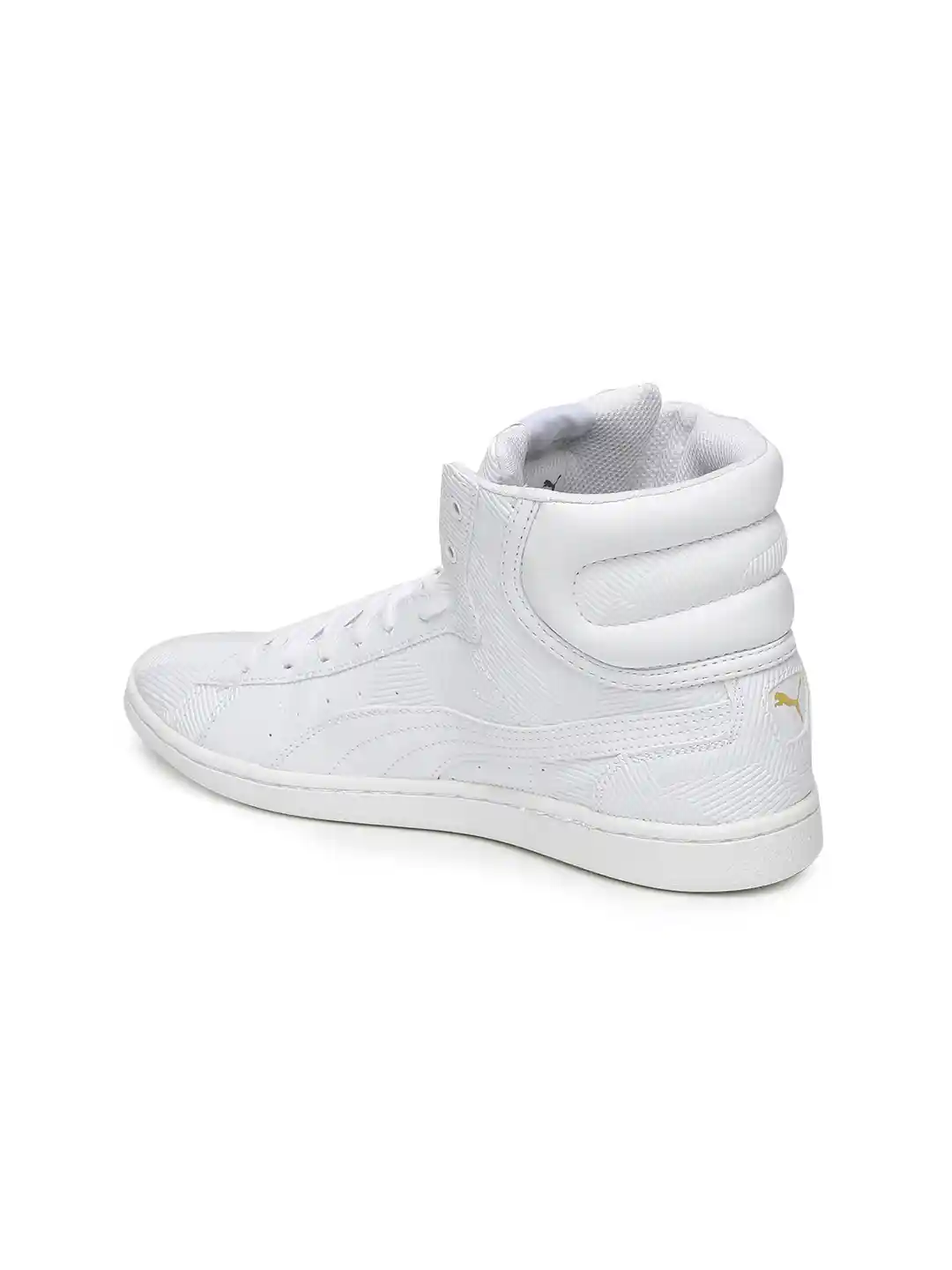Buy Puma Women White Textured Vikky Mid-Top Deboss Sneakers - Casual Shoes  for Women 1808008 | Myntra