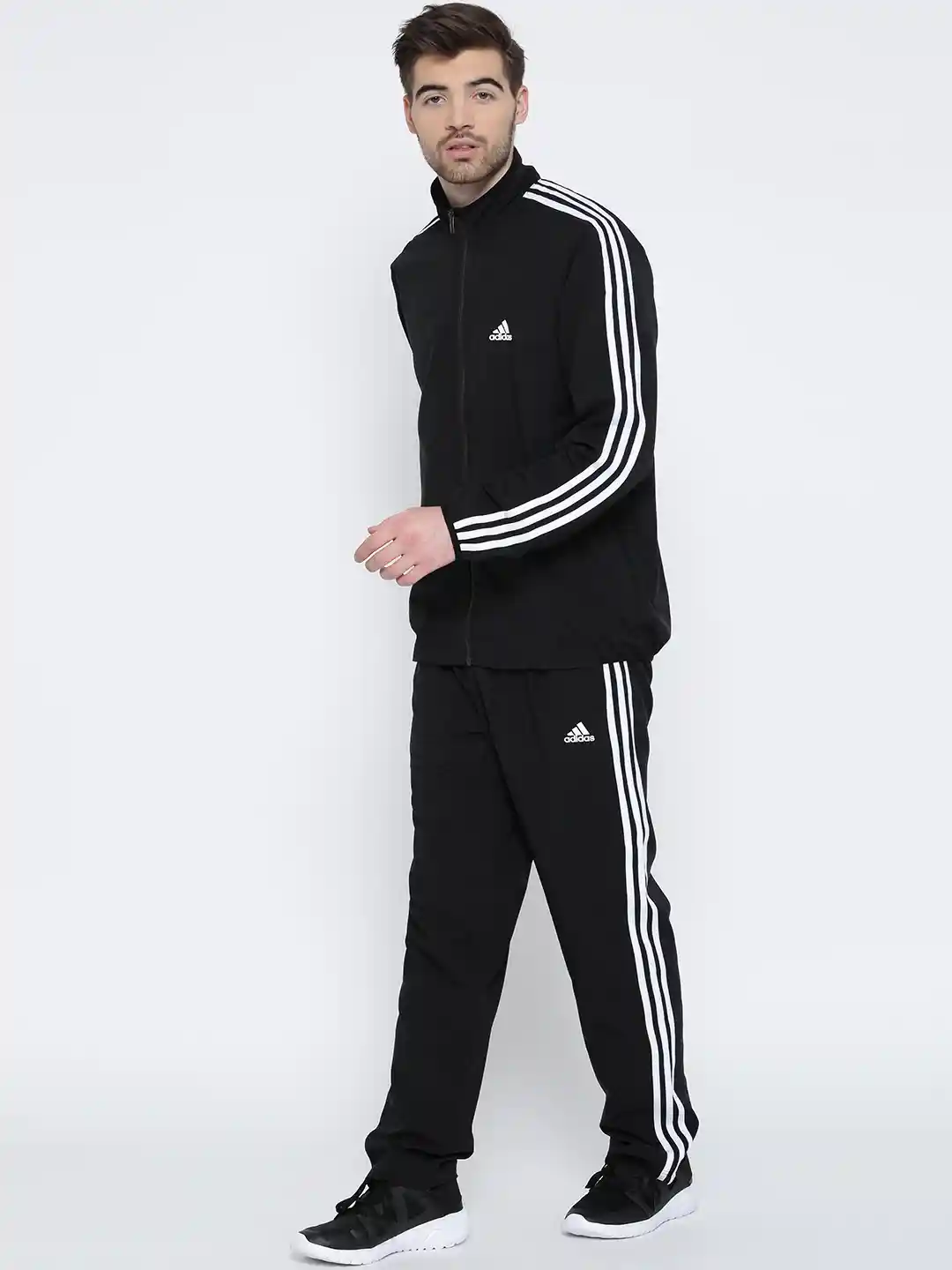 Buy ADIDAS Black WV Light Tracksuit - Tracksuits for Men 1809057