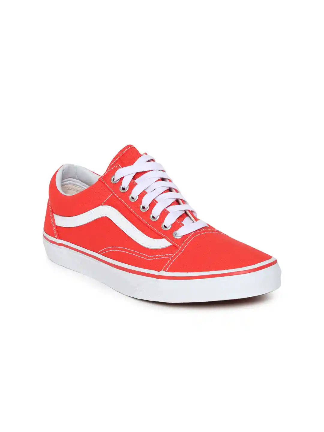 Low Red Vans Shoes Vans Unisex Coral Red OLD SKOOL Sneakers