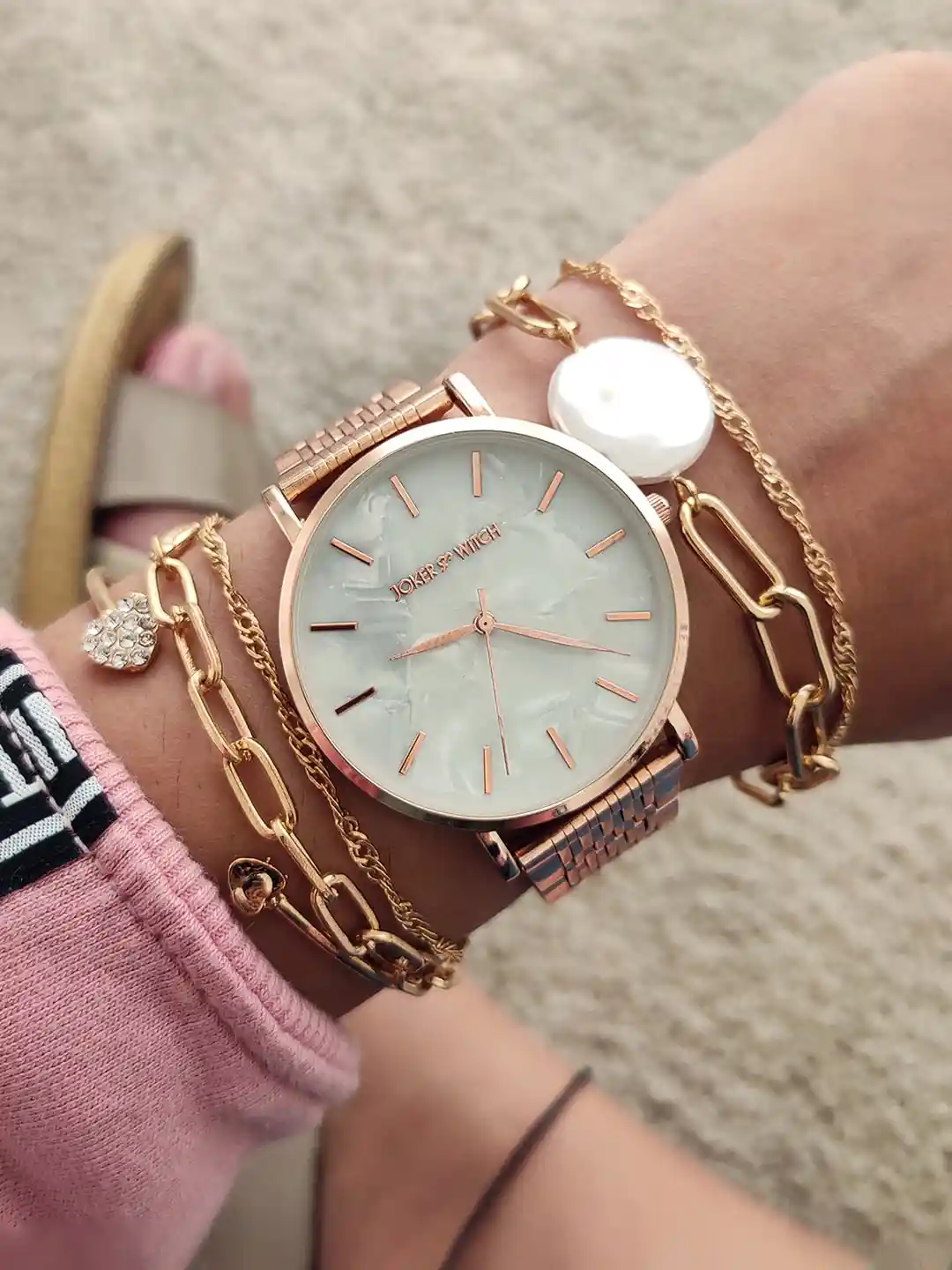 Watch Paul Valentine Armband Rosegold Rose Gold Bracelet Paul