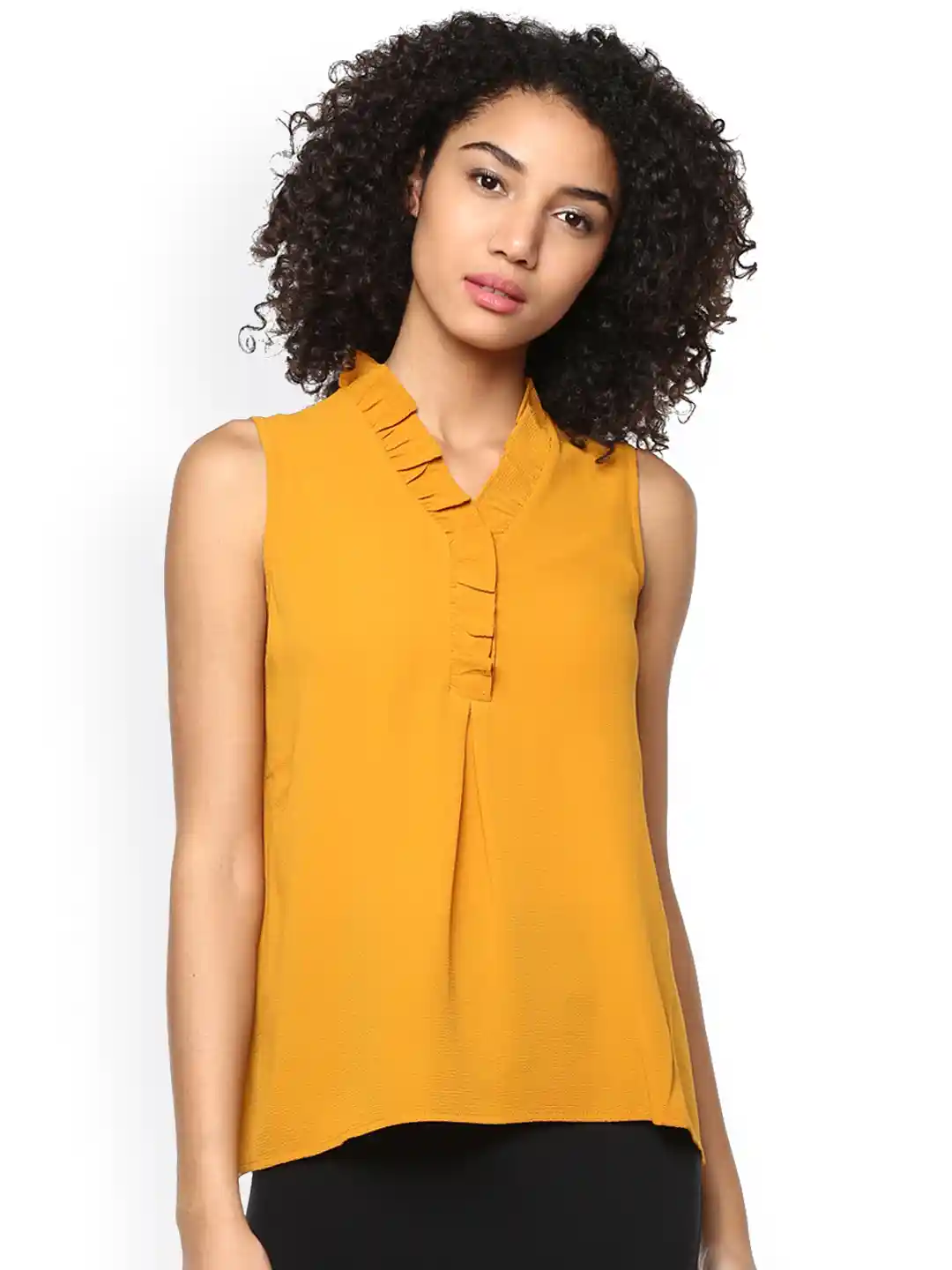 Buy Harpa Mustard Yellow Top Tops for Women 1822195 Myntra