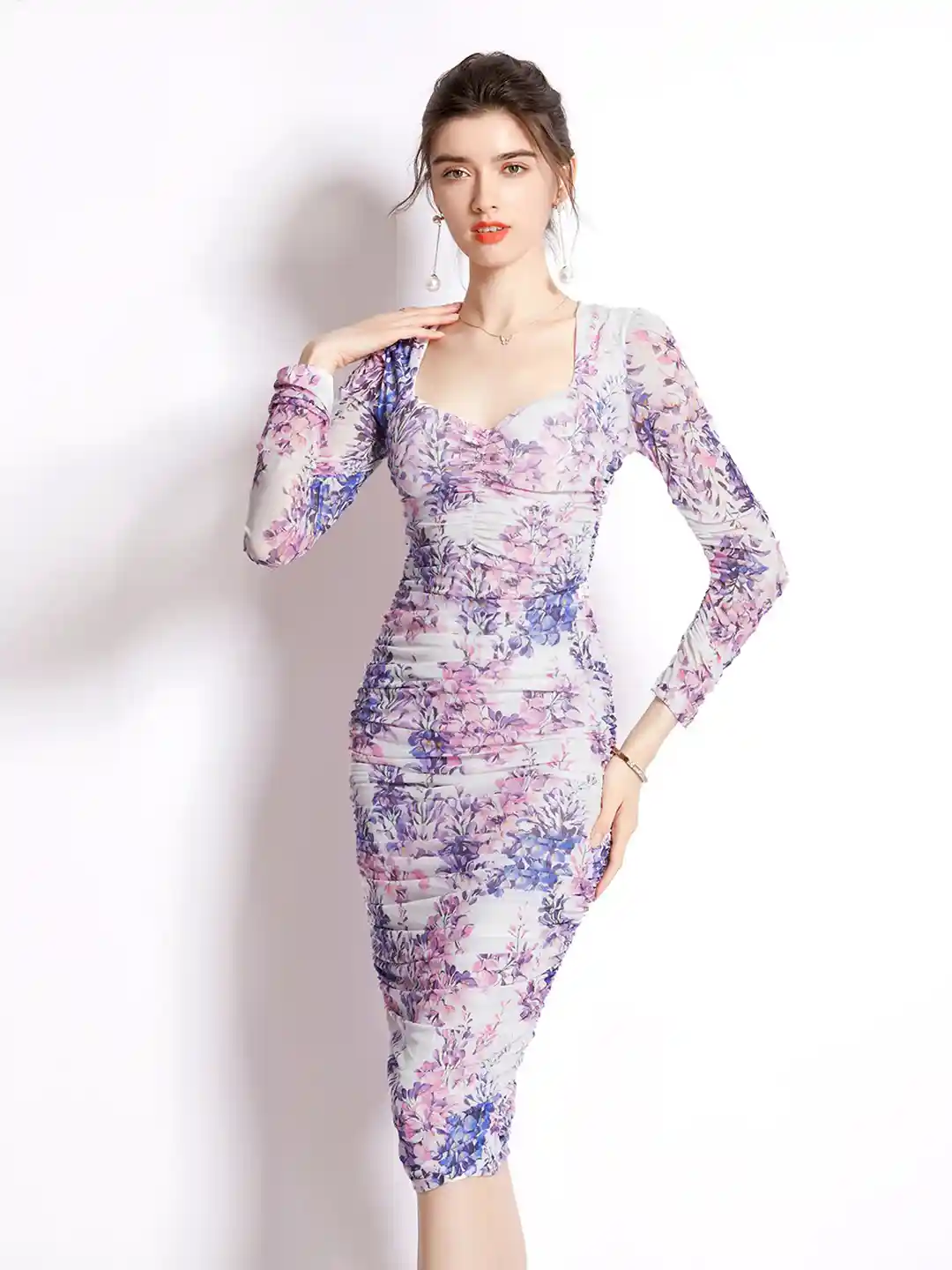 long sleeve white lace dress maxi – shopaleena Black Long-Sleeve Mini Dress Arden was made for Royal Blue Dresses Size:9.5W