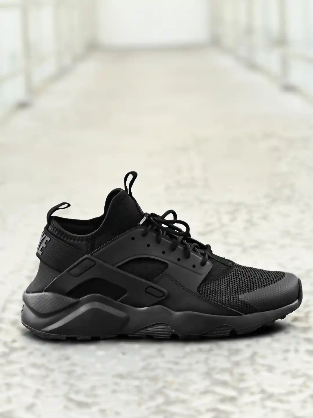 Buy Nike Men Black Air Huarache Run Ultra Mid-Top Sneakers