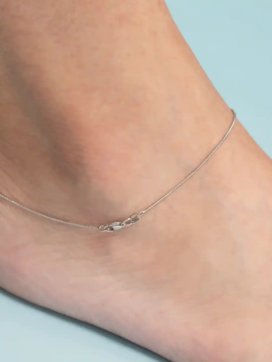 Buy Zavya Women Minimal Chain 925 Sterling Silver Anklet Anklet