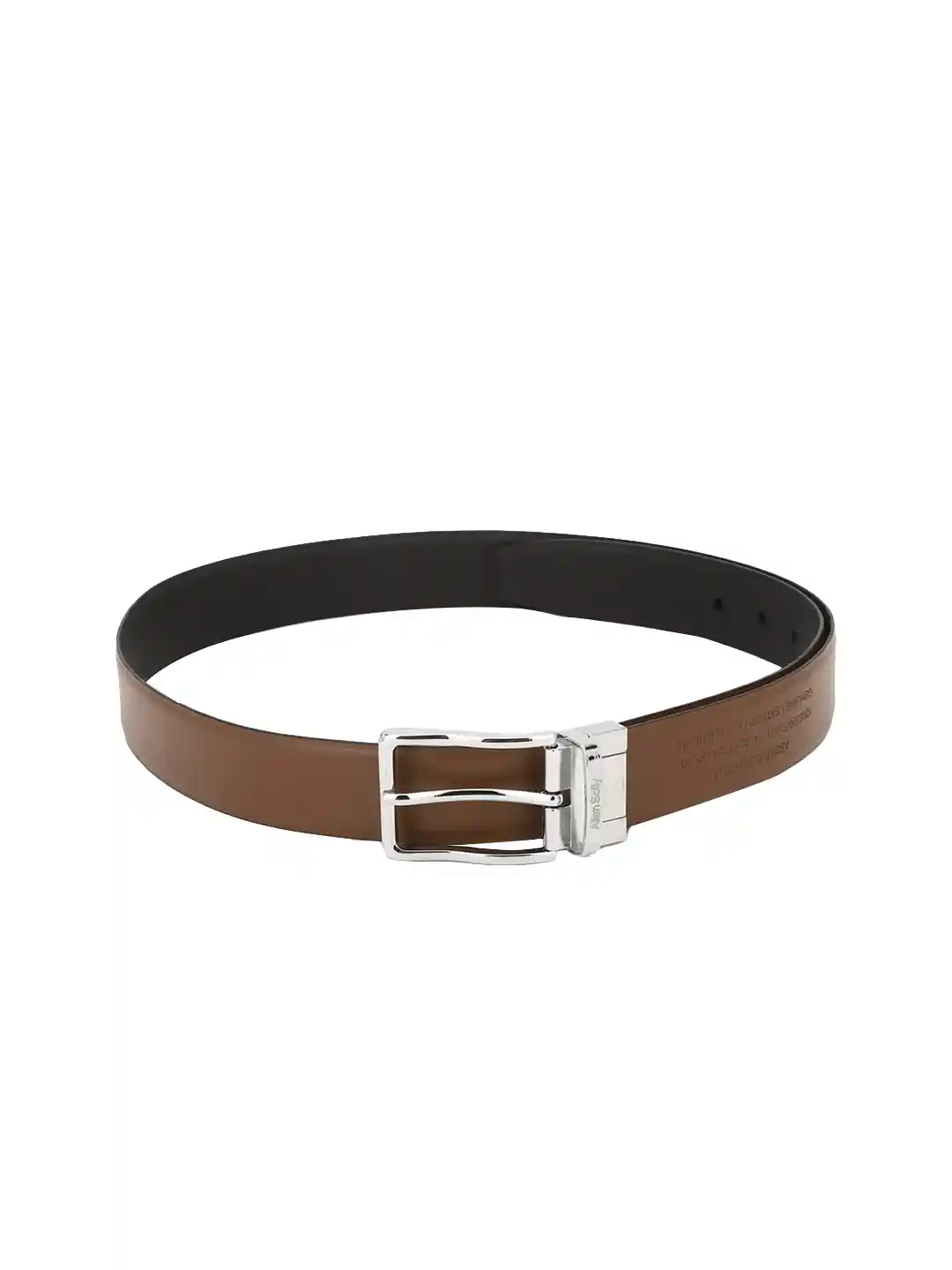 Buy Allen Solly Men Black& Brown Genuine Leather Wallet Belt