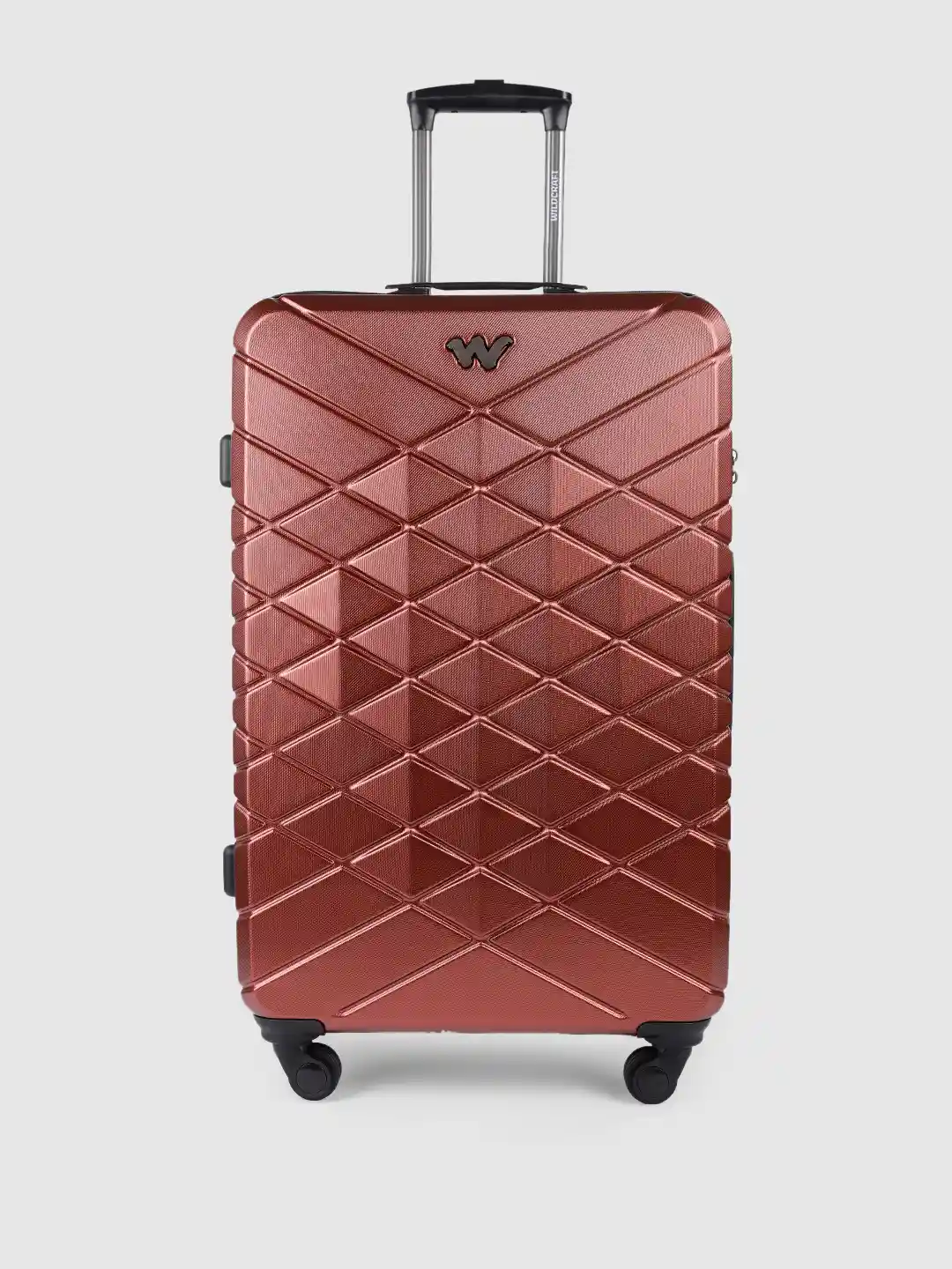 Buy Wildcraft Unisex Maroon Textured Hard Sided Saiph Large