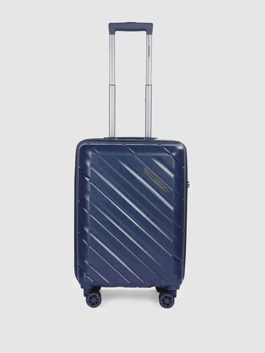 Buy Canopus Navy Blue Textured Cabin Trolley Suitcase Trolley