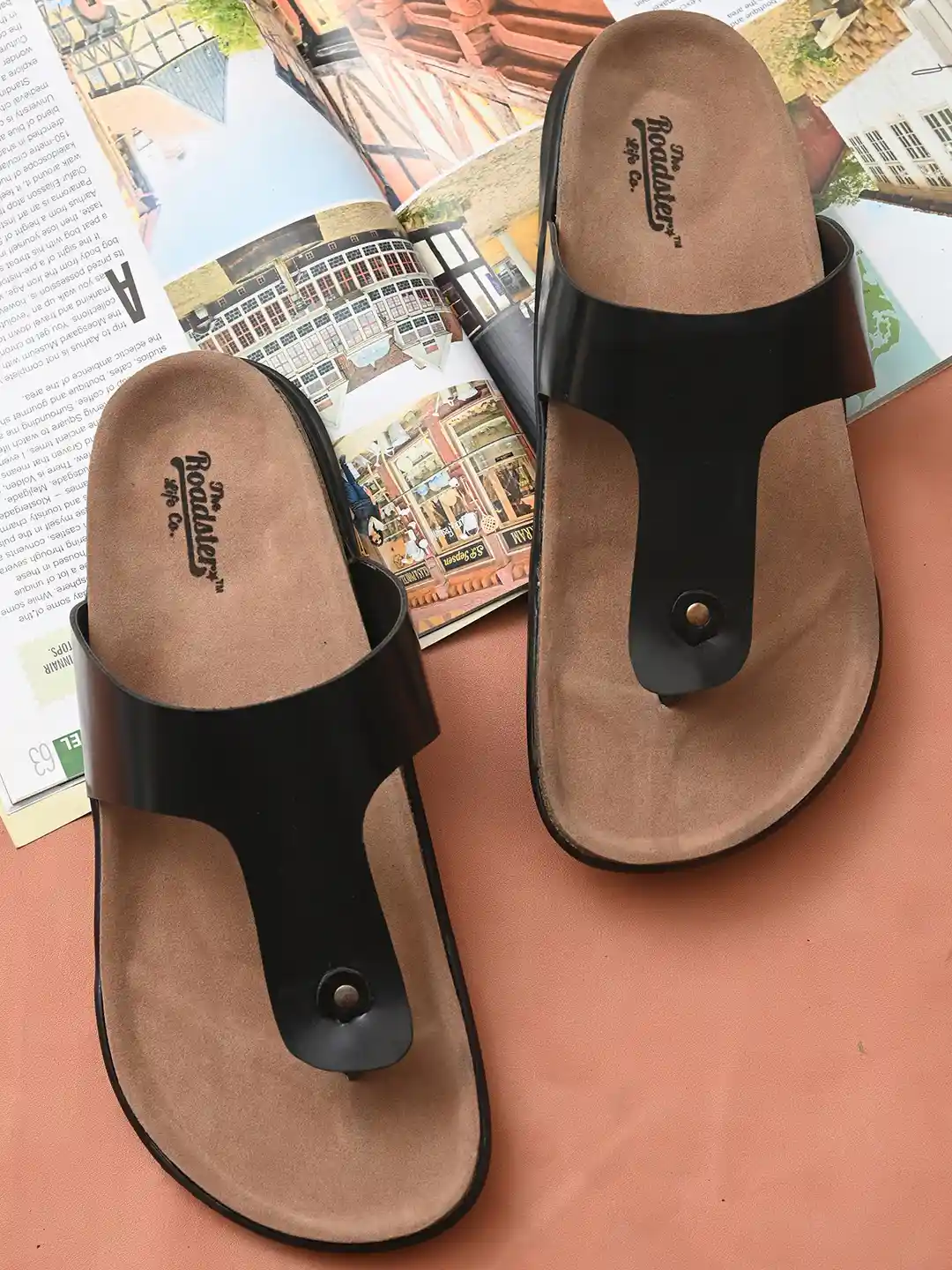 Buy Roadster Men Black Ethnic Comfort Sandals Sandals for Men