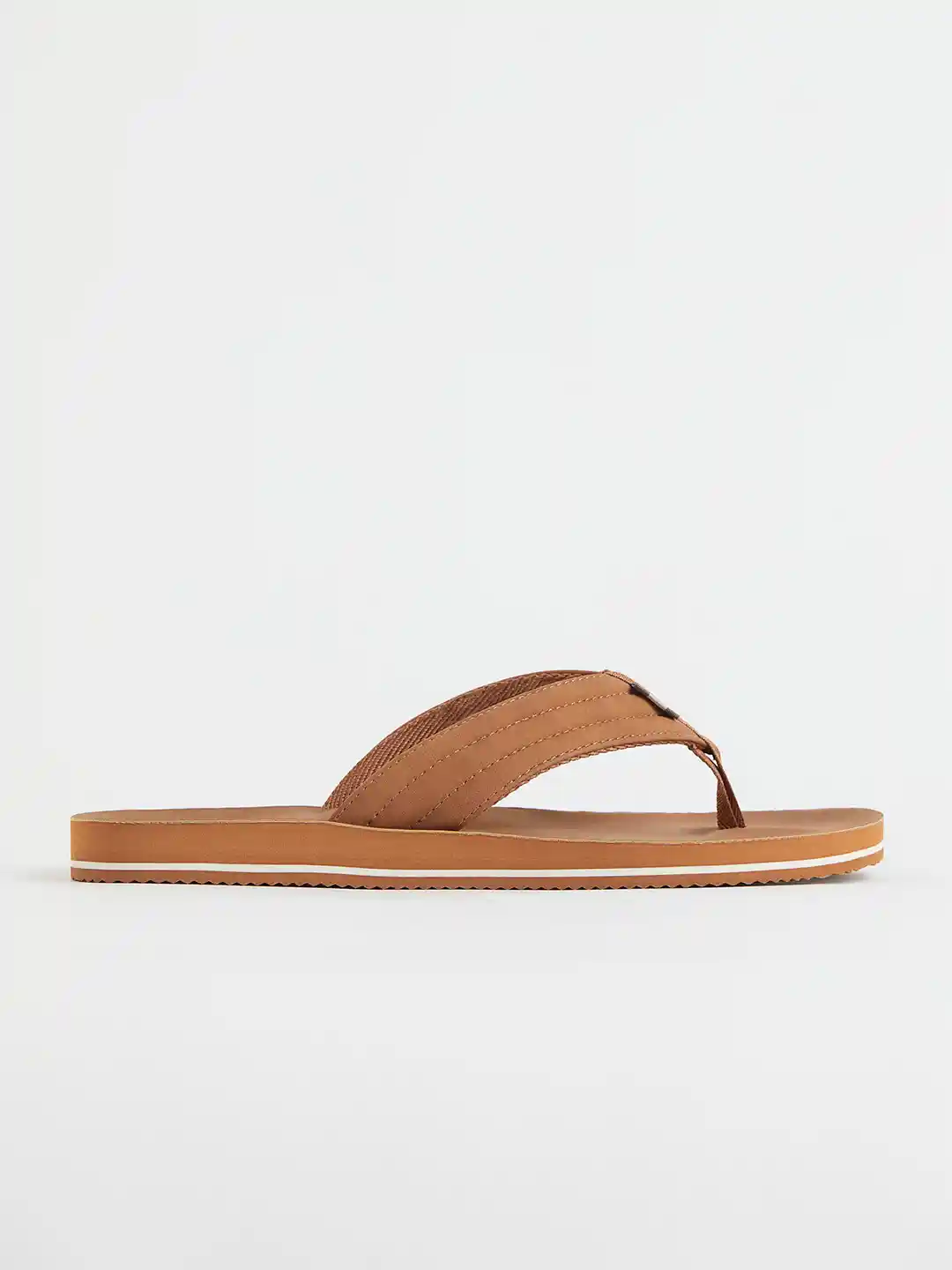 Brown Slippers H&m H&M Men Beige Flip-Flops