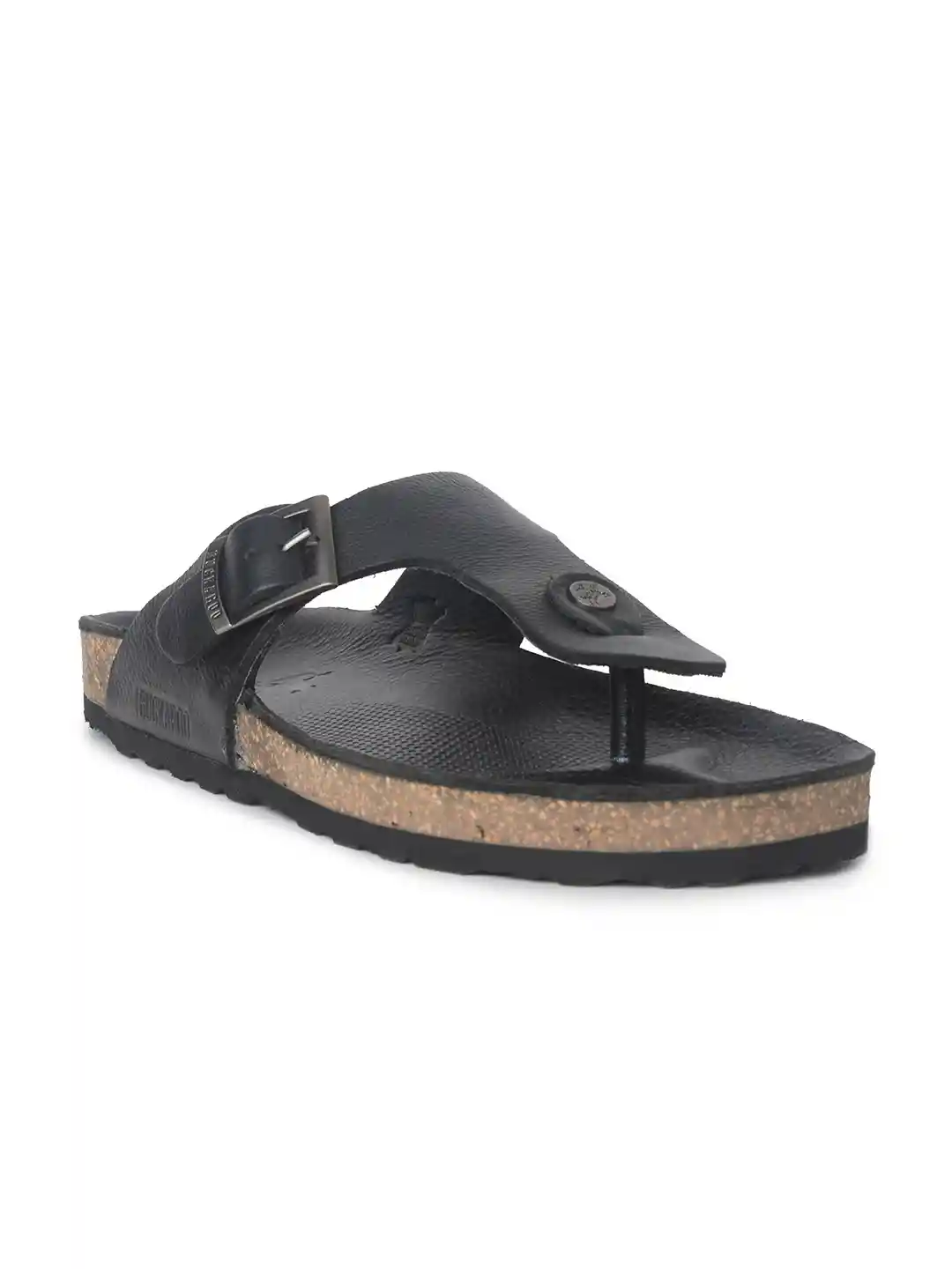 Buckaroo Men Black Thong Flip-Flops