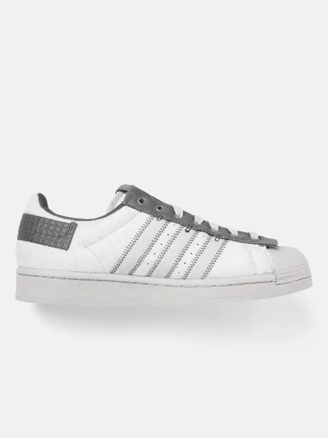 Buy ADIDAS Originals Men Grey Solid Perforated Superstar Parley