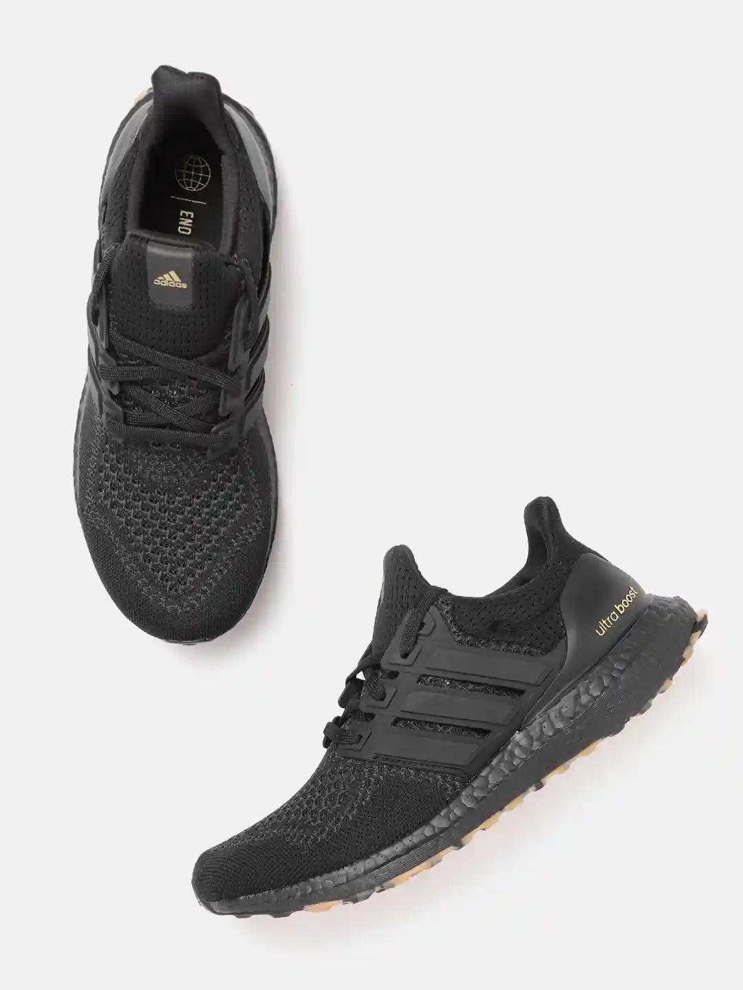 Buy ADIDAS Unisex Black Woven Design Ultraboost Running Shoes