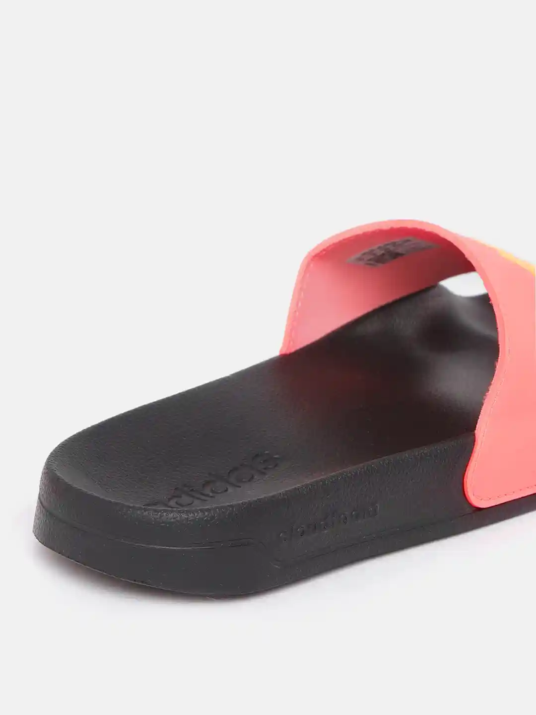 Buy ADIDAS Women Coral Brand Logo Printed Adilette Sliders Flip