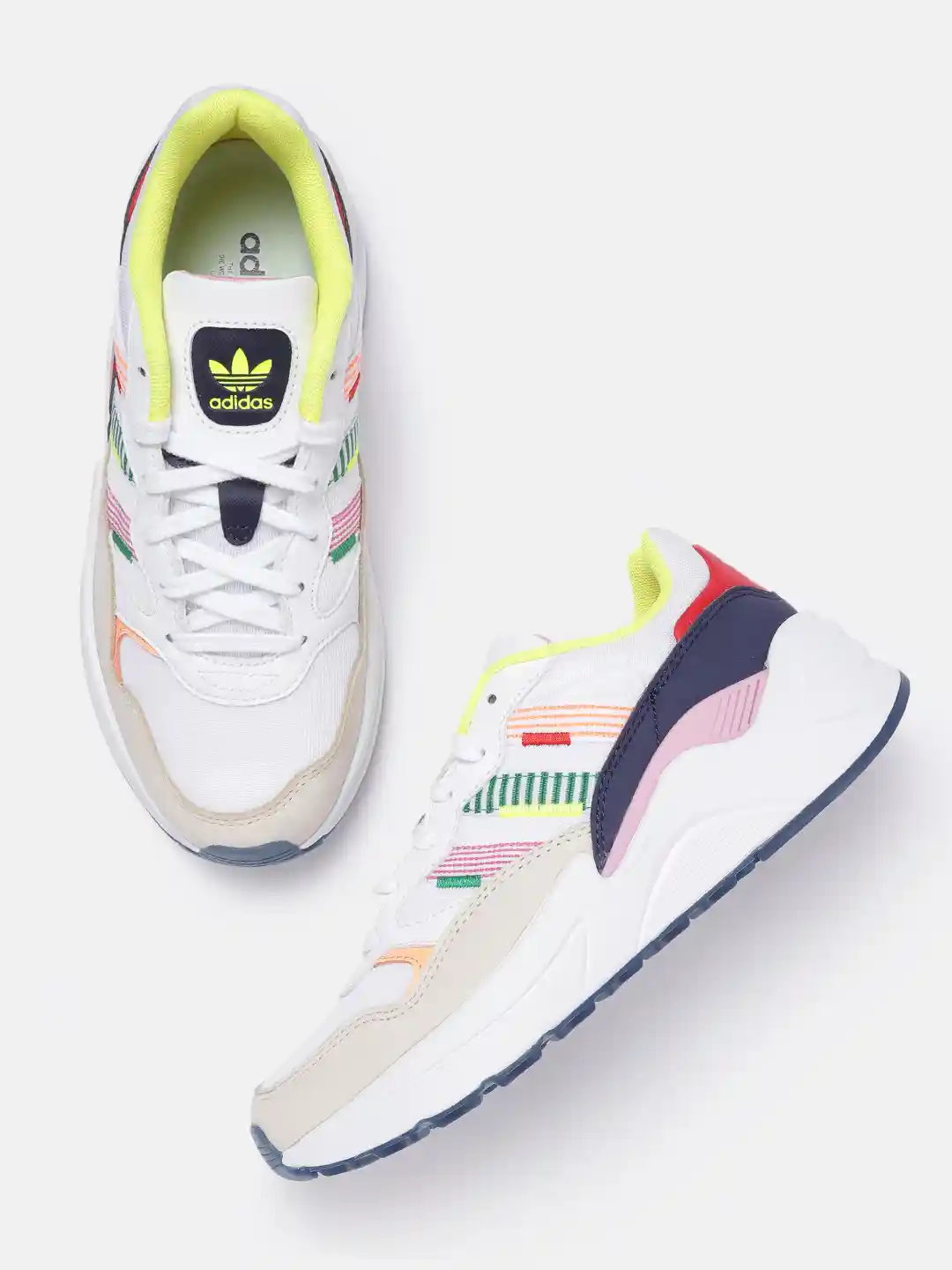 Buy ADIDAS Originals Women White Beige Woven Design Adisuper