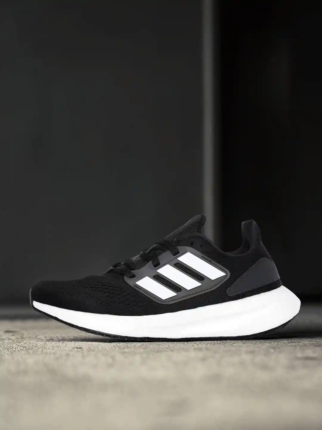 Buy ADIDAS Women Black Solid Woven Design Pureboost 22 Running