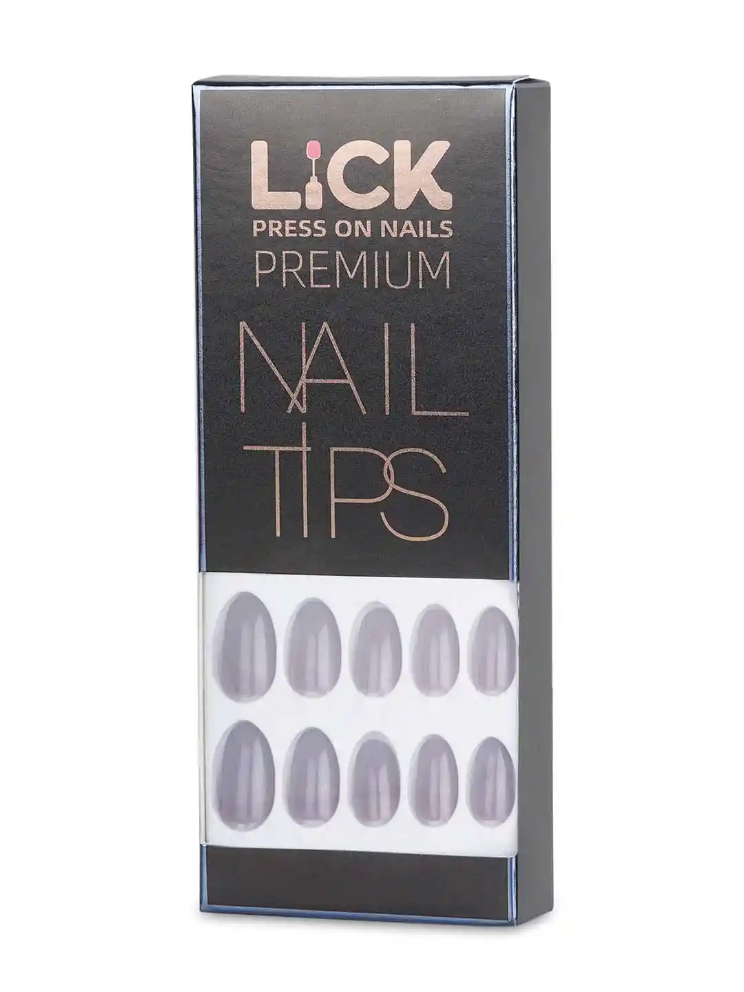 Buy Lick 24 Pieces Oval Shape Reusable Artificial Nails Nail Art