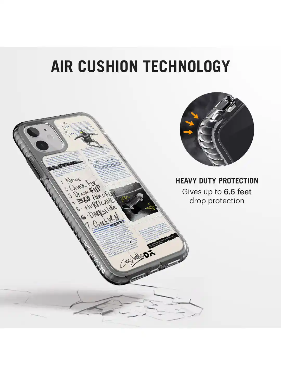 Buy DailyObjects White Flipster Printed Stride iPhone 11 Case