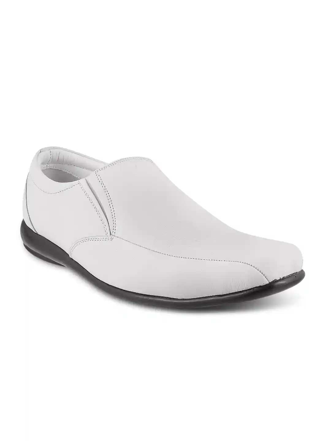 Buy Metro Men White Leather Semiformal Shoes Formal Shoes for