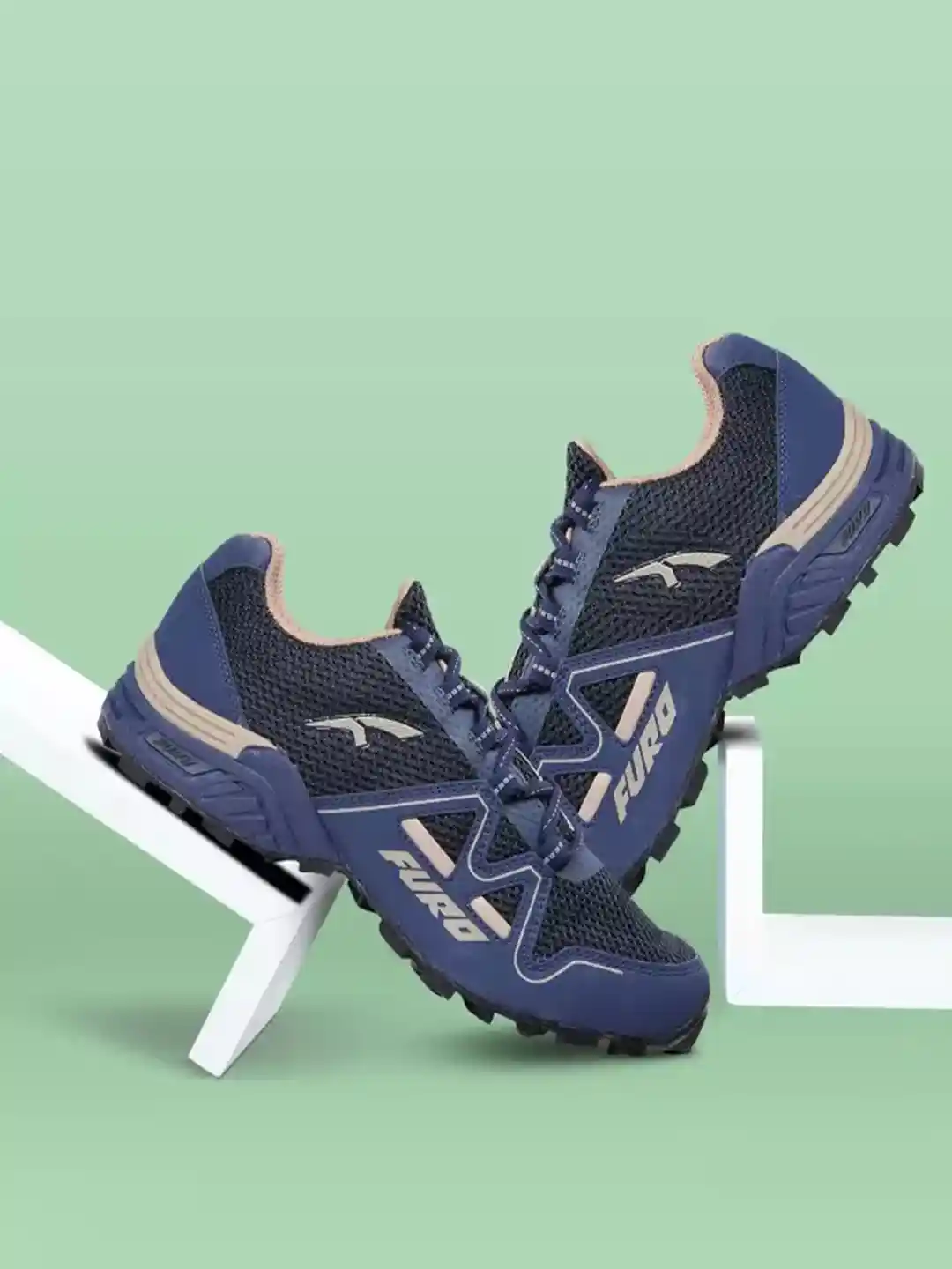 Buy FURO by Red Chief Men Blue Mesh Running Non-Marking Shoes