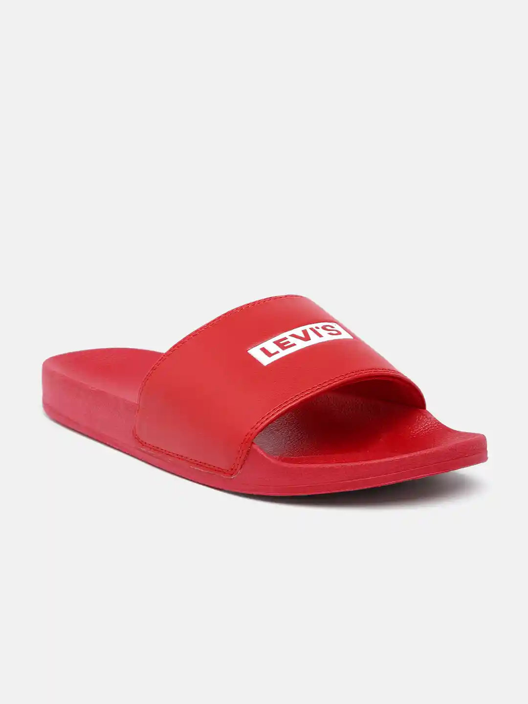 Buy Levis Men Red Printed June Boxtab Sliders - Flip Flops for Men