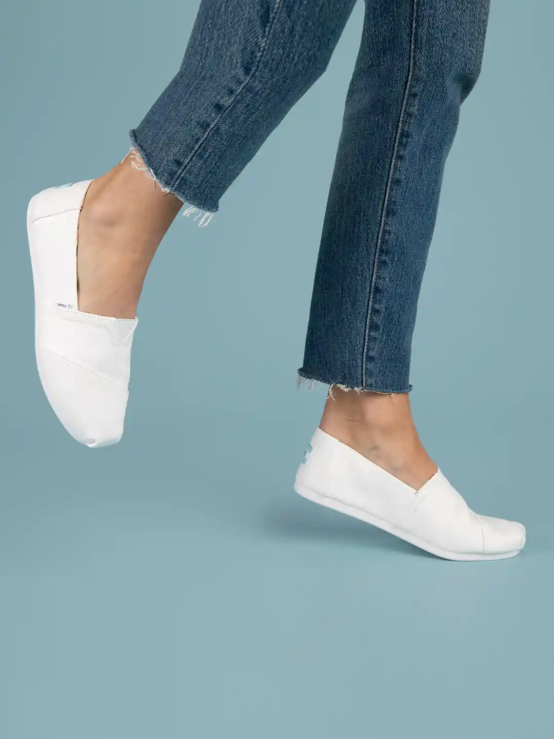 Buy TOMS Women Cotton Canvas Alpargata Slip-On Sneakers Casual