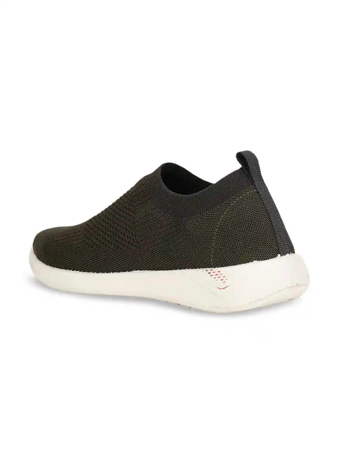 Buy Bata Men Olive Green Woven Design Slip-On Sneakers Casual