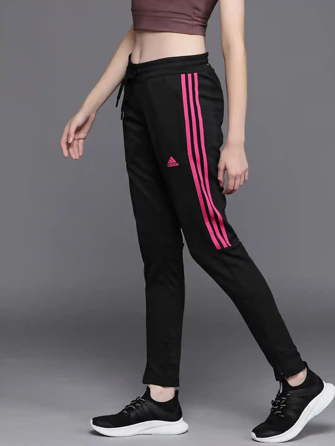 Athletic Pants Black Pants With Pink Stripes Buy ADIDAS Women