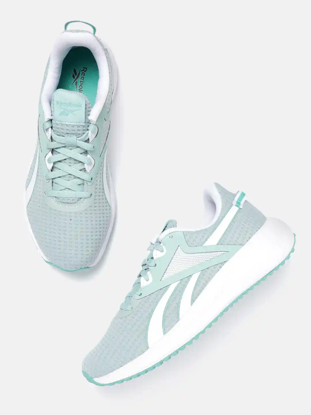 Buy Reebok Women Sea Green White Woven Design Lite Plus