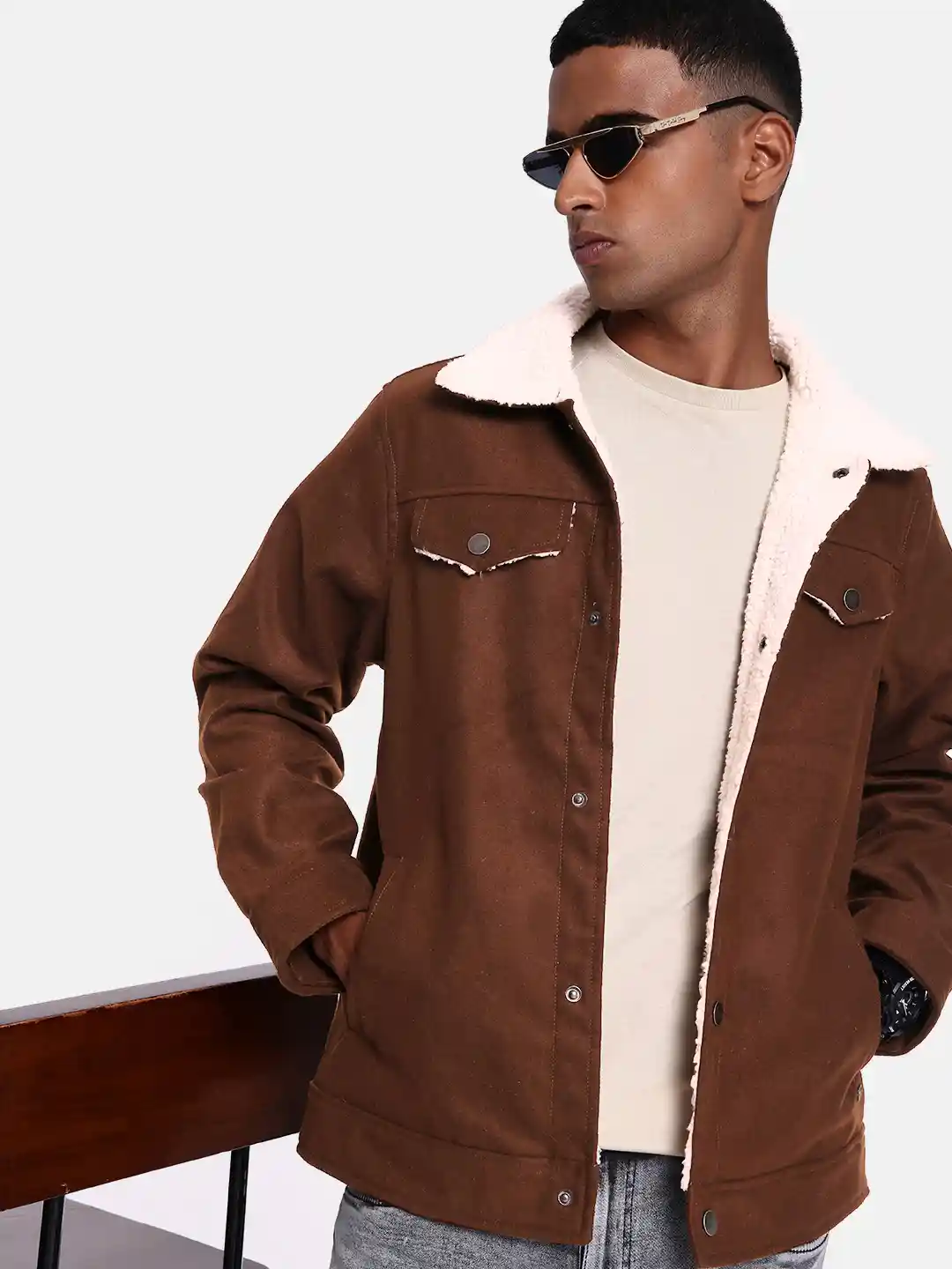 Buy Roadster Men Brown Solid Tailored Jacket Jackets for Men
