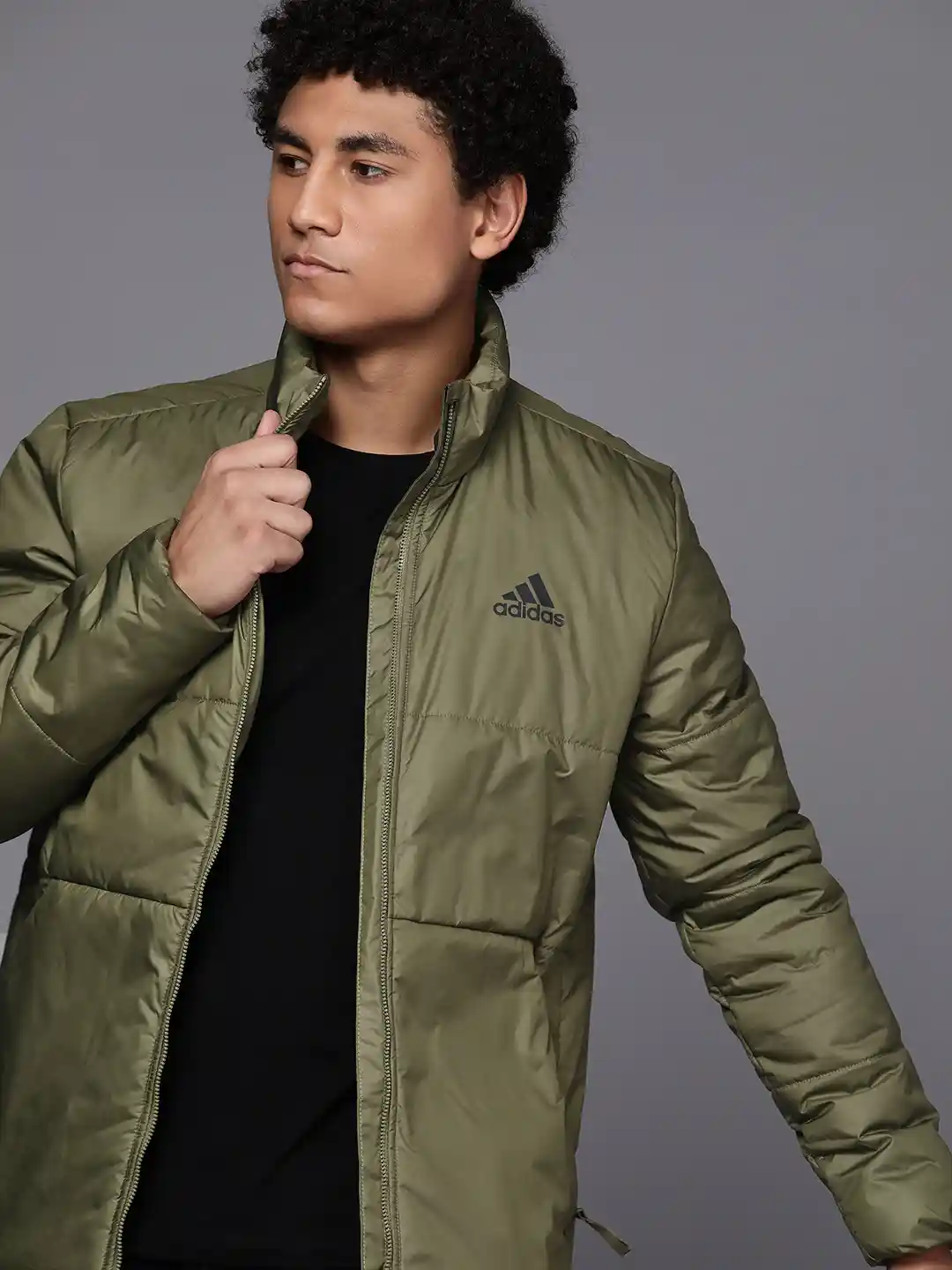 Buy ADIDAS Men Olive Green BSC 3-Stripes Insulated Sustainable - Main Image