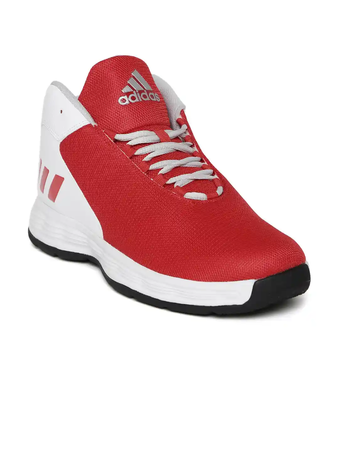 Buy ADIDAS Men Red White HOOPSTA Colourblocked Basketball Shoes
