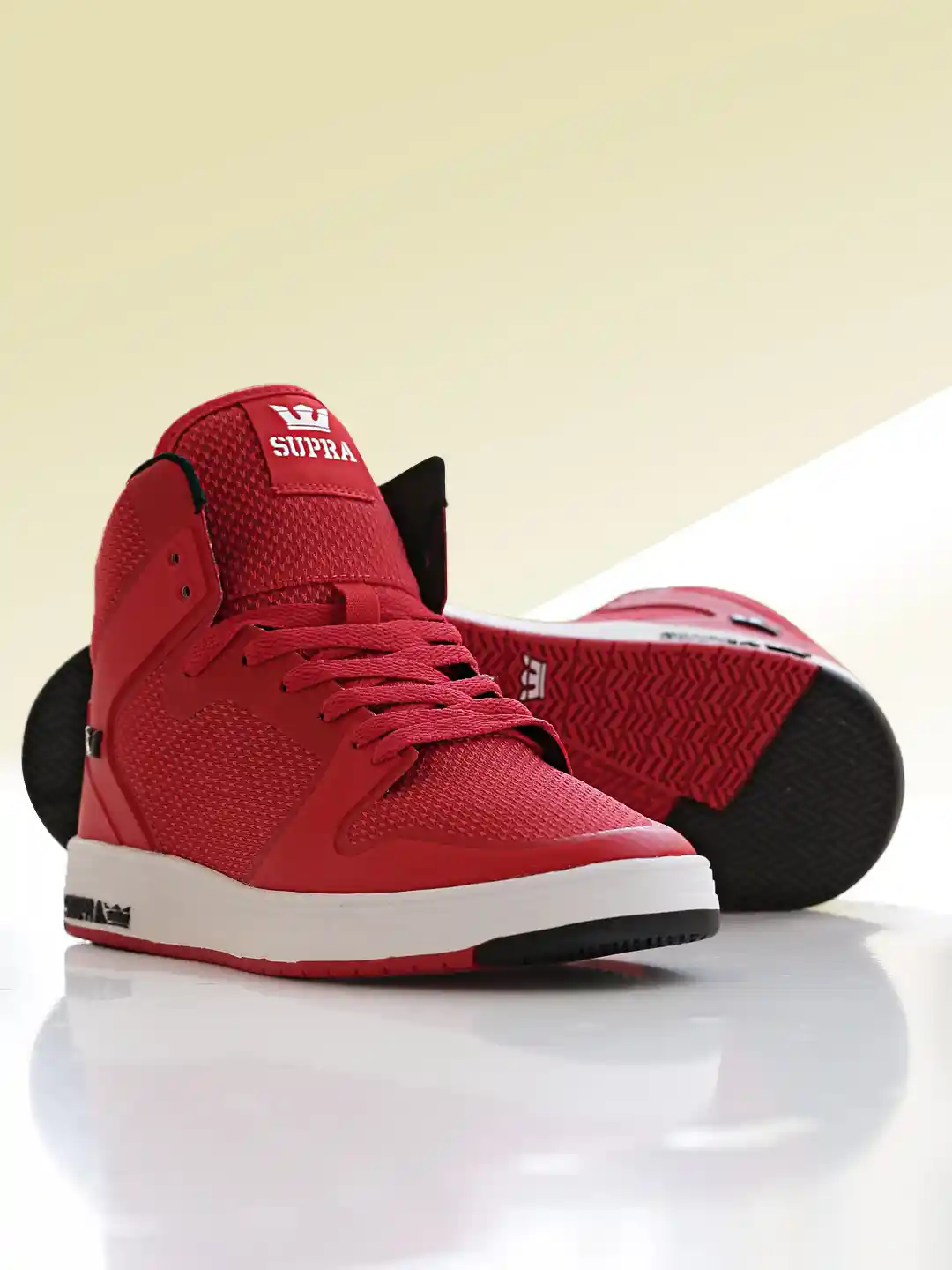Buy Supra Men Red VAIDER High-Top Sneakers Casual Shoes for