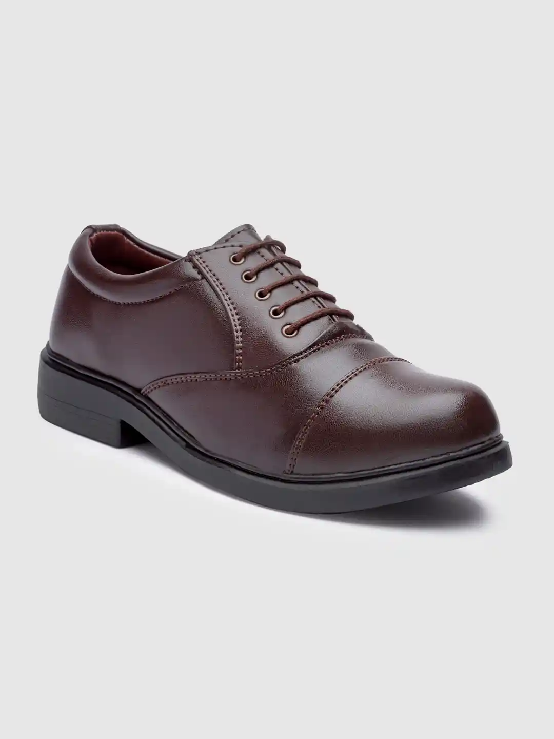 Buy Action Men Brown Solid Leather Formal Oxford Formal Shoes
