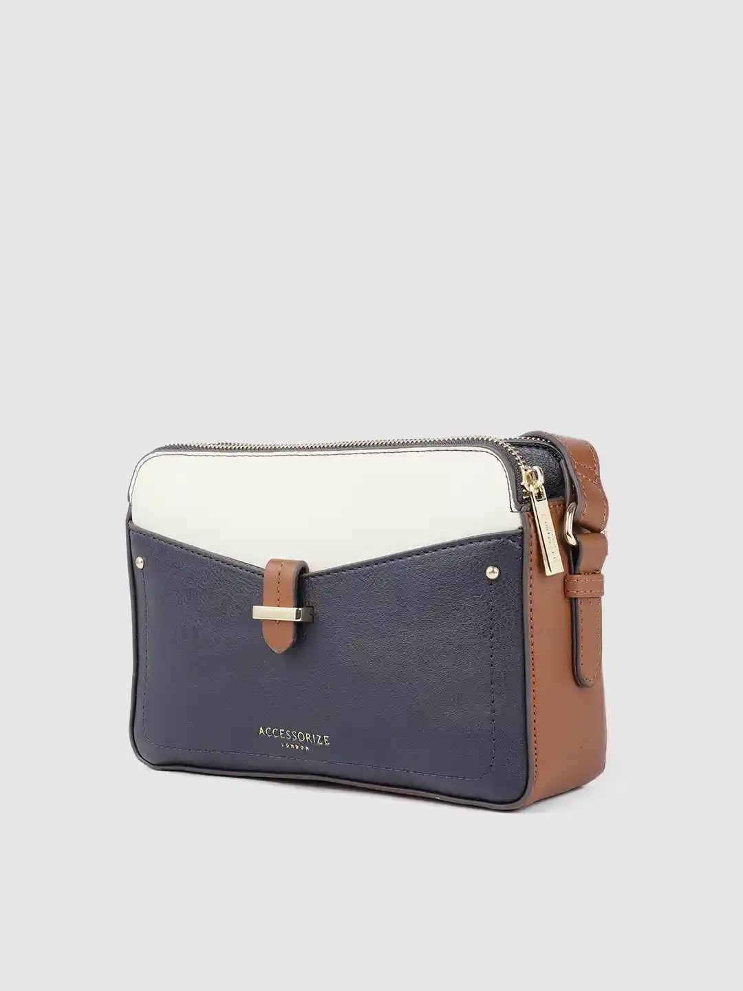 bonny865！ Accessorize London Women's Faux Leather Khaki Lauren Workbag