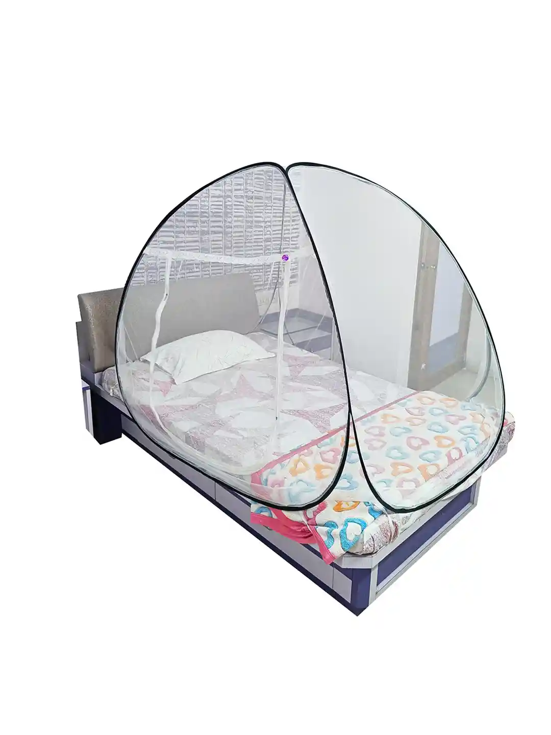 Buy Silver Shine Black Solid Foldable Mosquito Nets - Mosquito