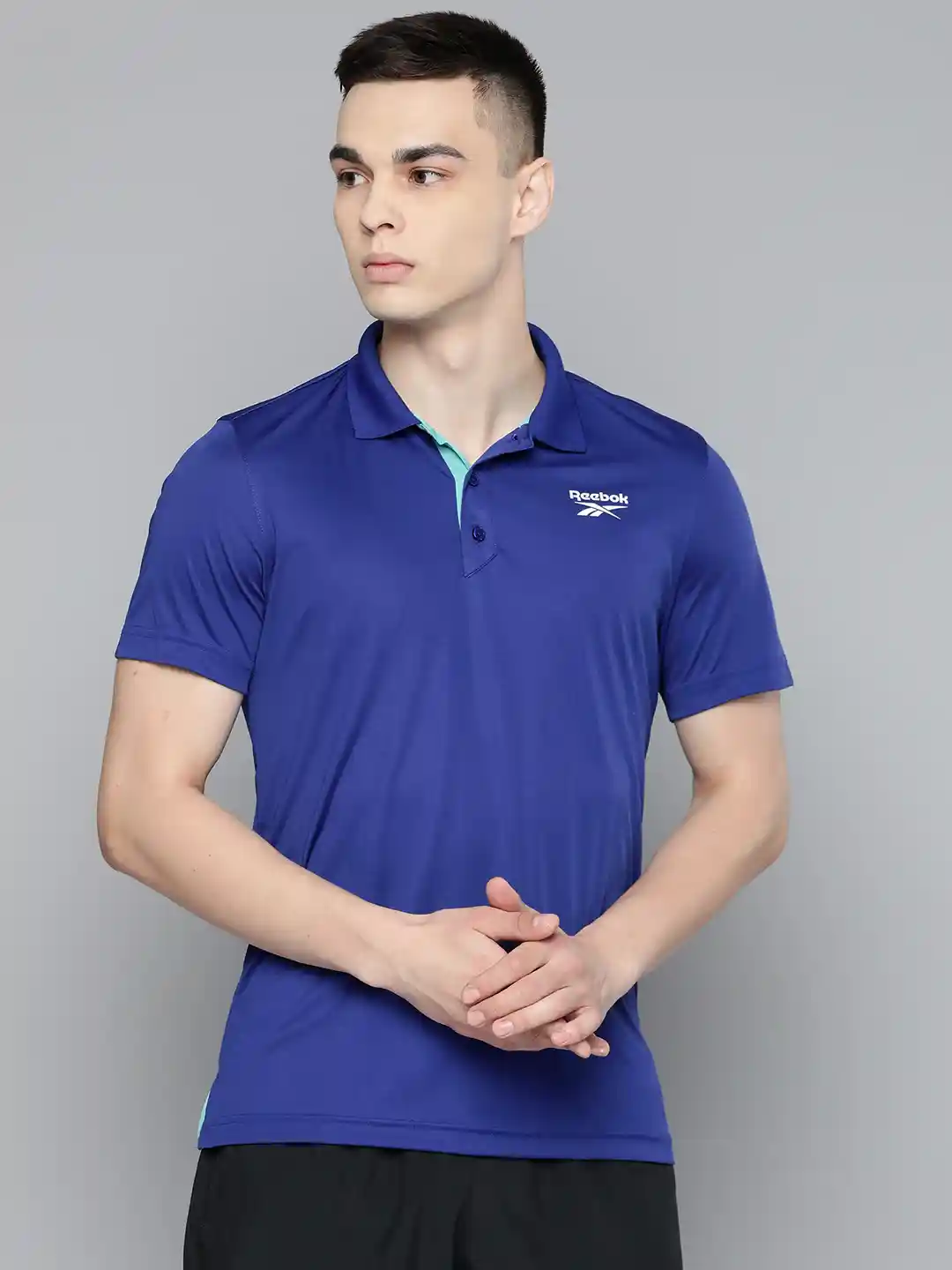 Polo Shirt Blue Reebok Shirt Reebok Polo Shirt (Size XXL