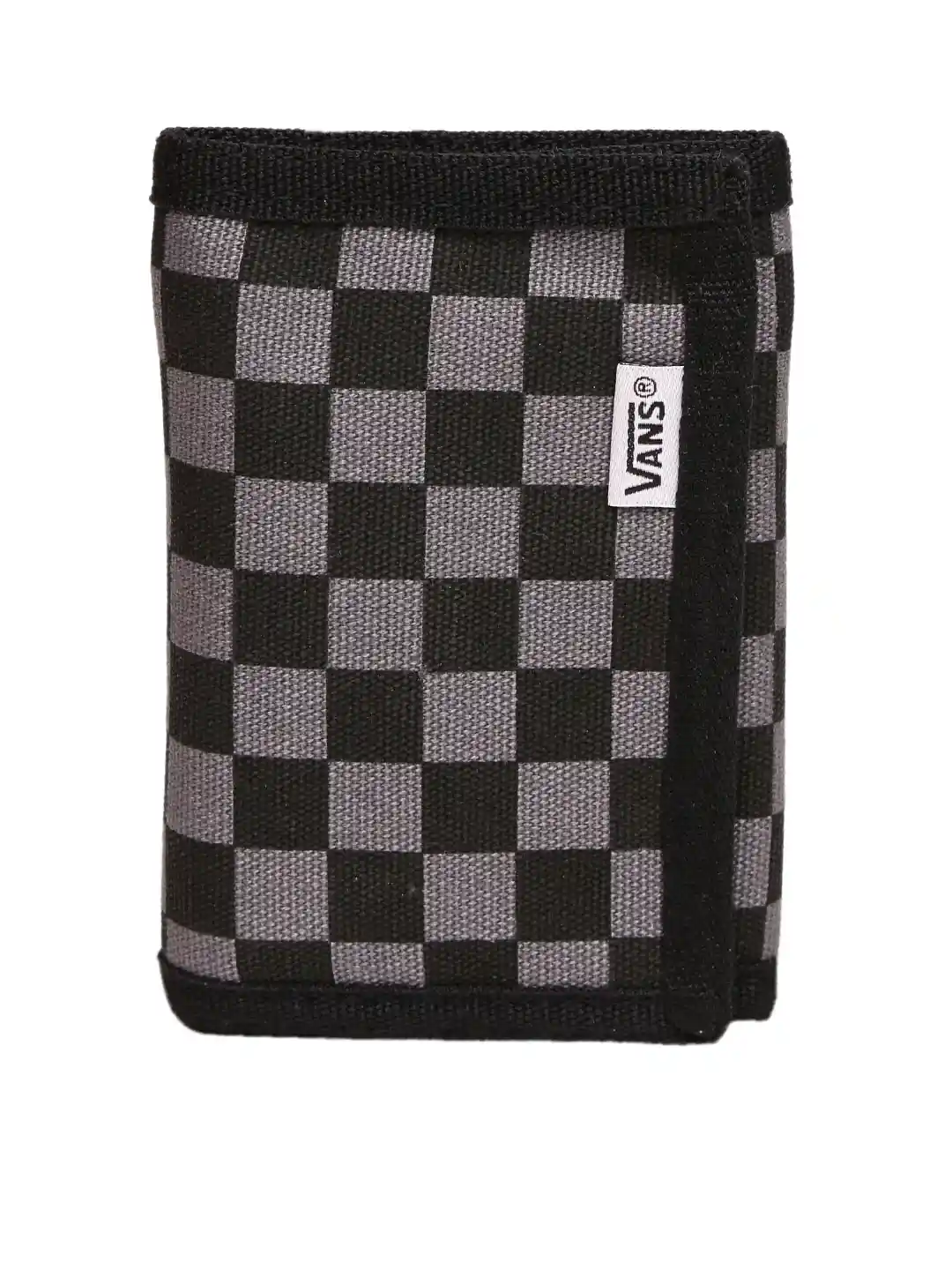 Buy Vans Men Black Grey Checked Wallet Wallets for Men 1869725