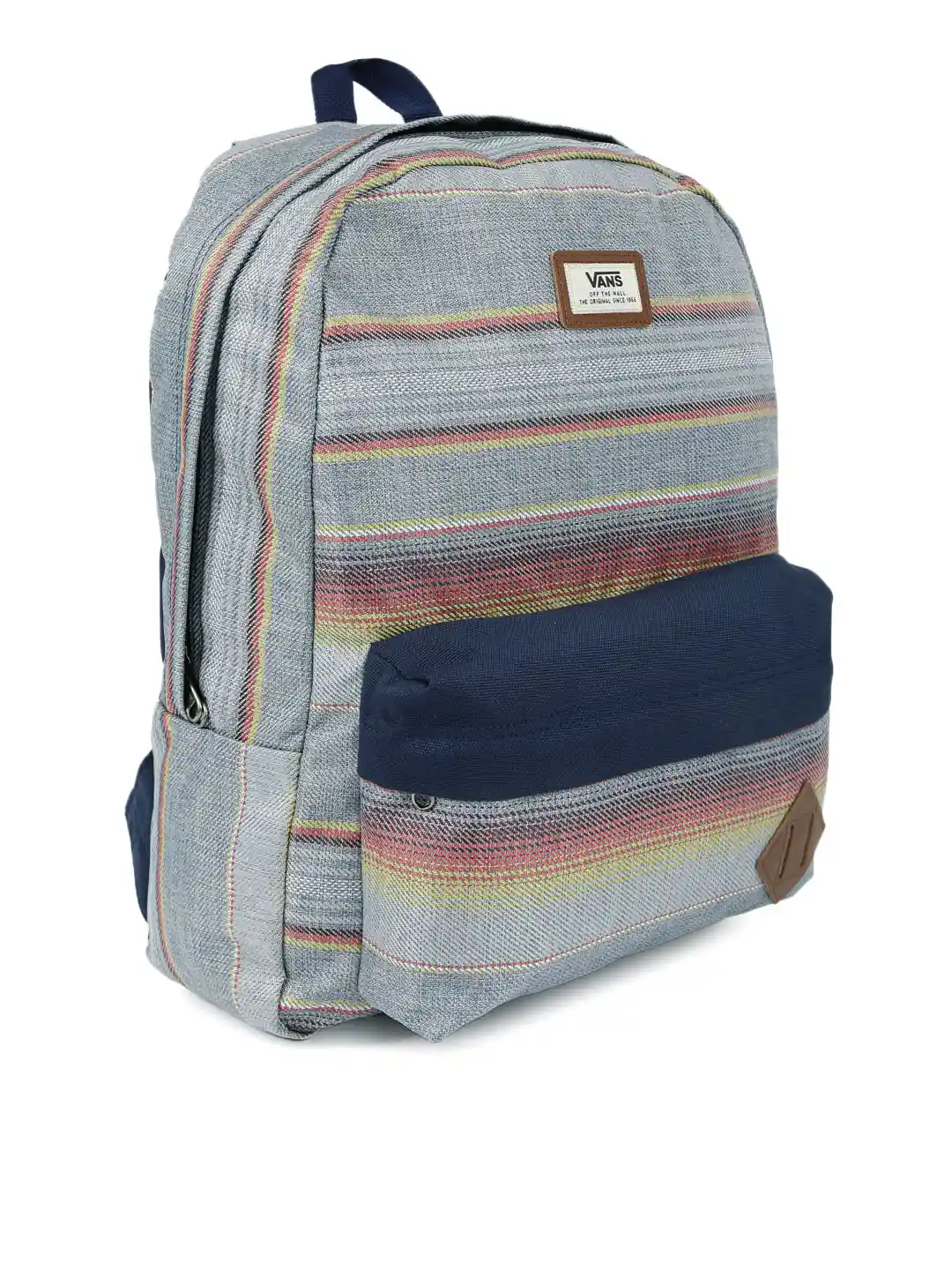 Buy Vans Men Grey Pink Striped Backpack Backpacks for Men
