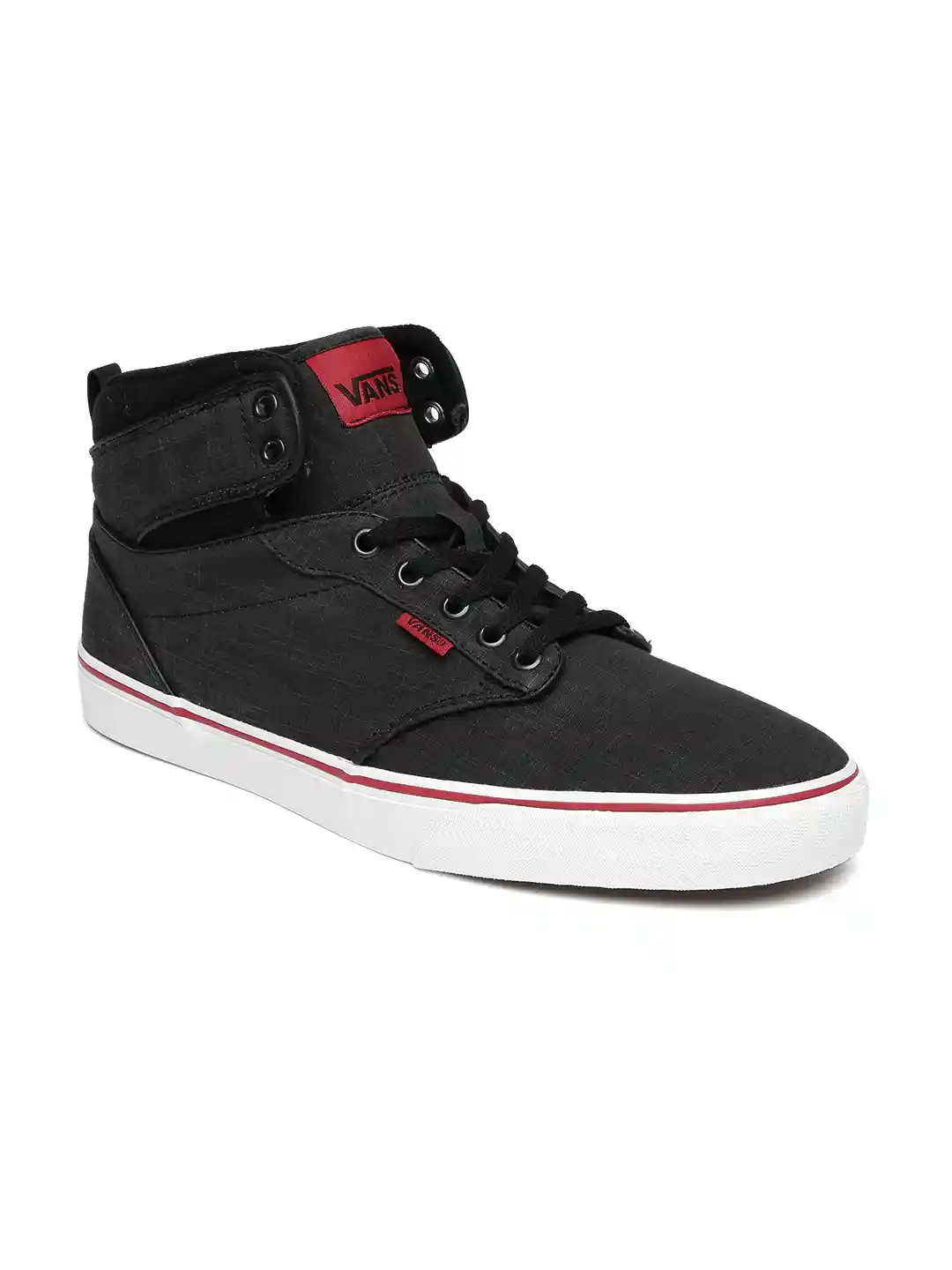 High Top Strap Up Vans Vans Men Black ATWOOD HI Mid-Top Sneakers