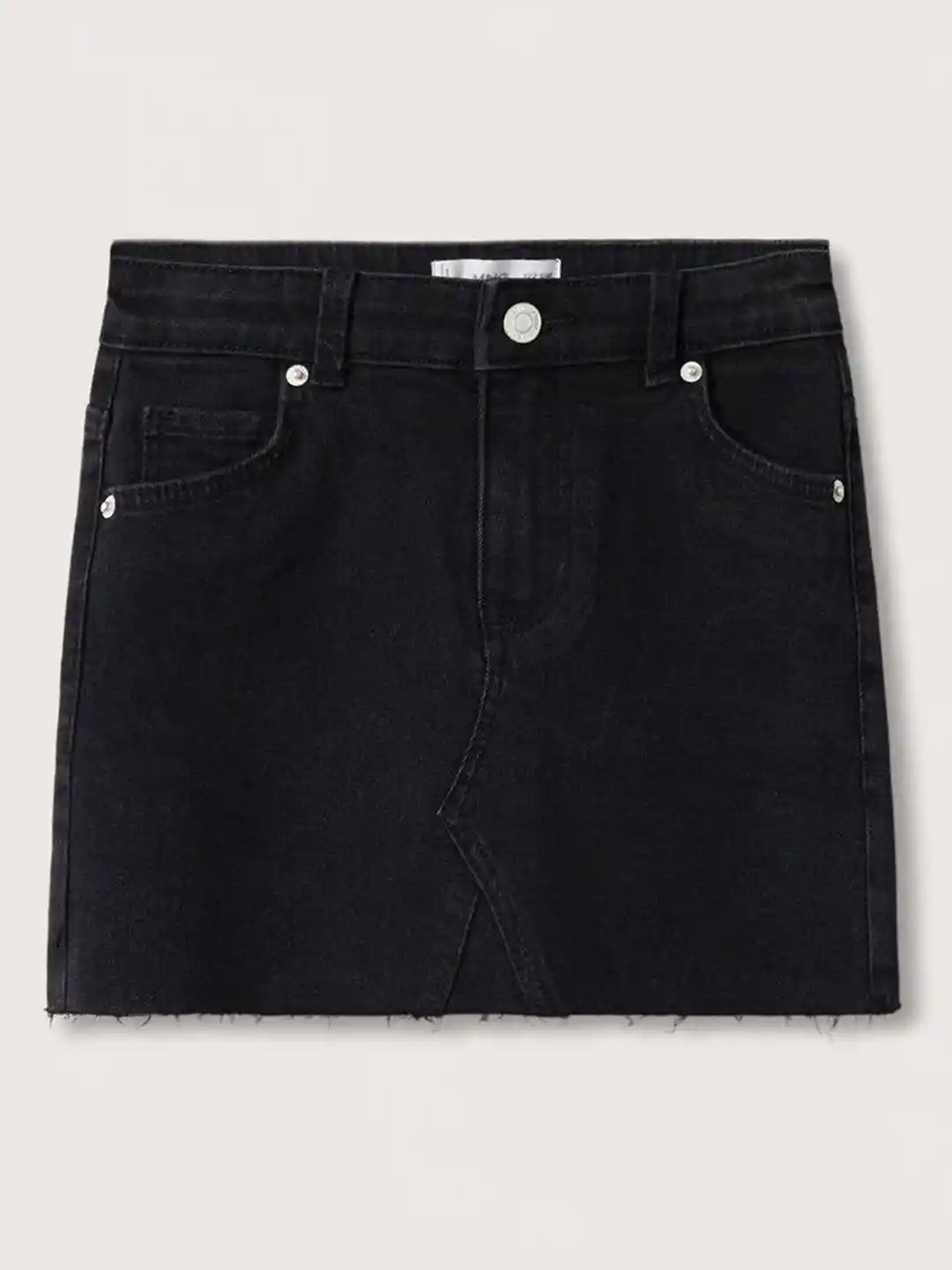 Buy Mango Kids Girls Black Solid Denim Skirt Skirts for Girls