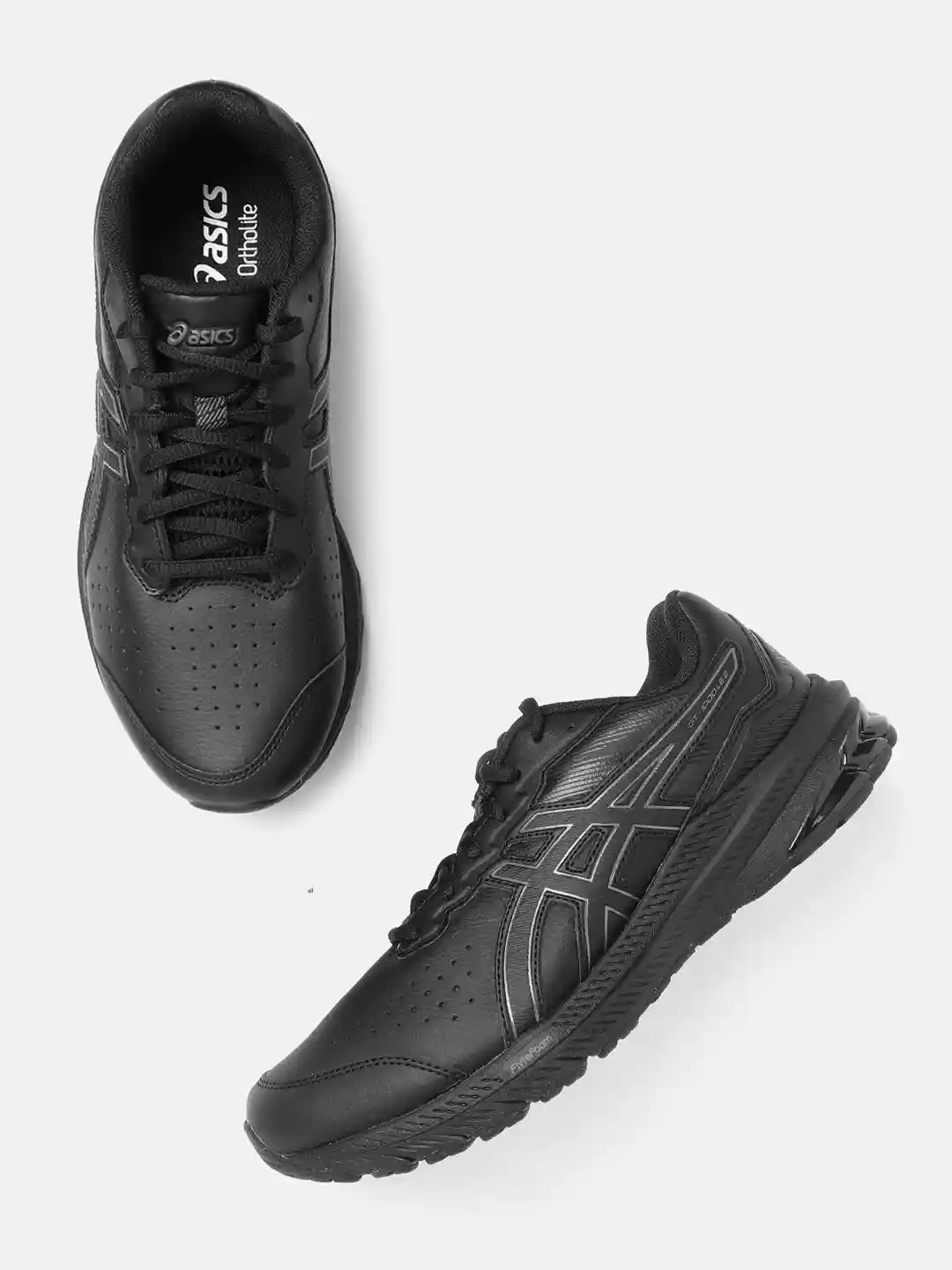 Buy ASICS Men Black Solid GT-1000 LE (2E) Running Shoes Sports